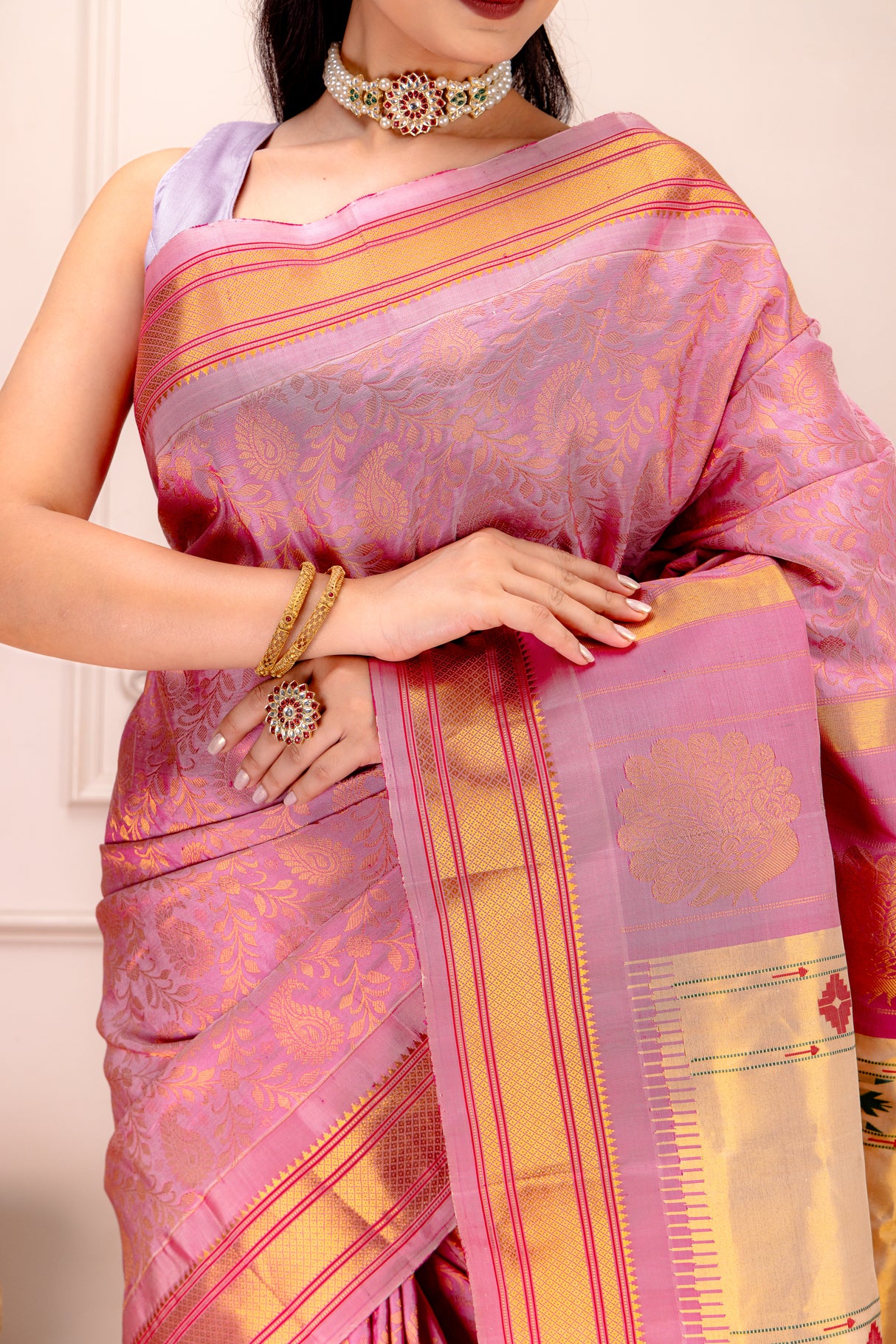 Brocade Paithani Handloom Pure Silk