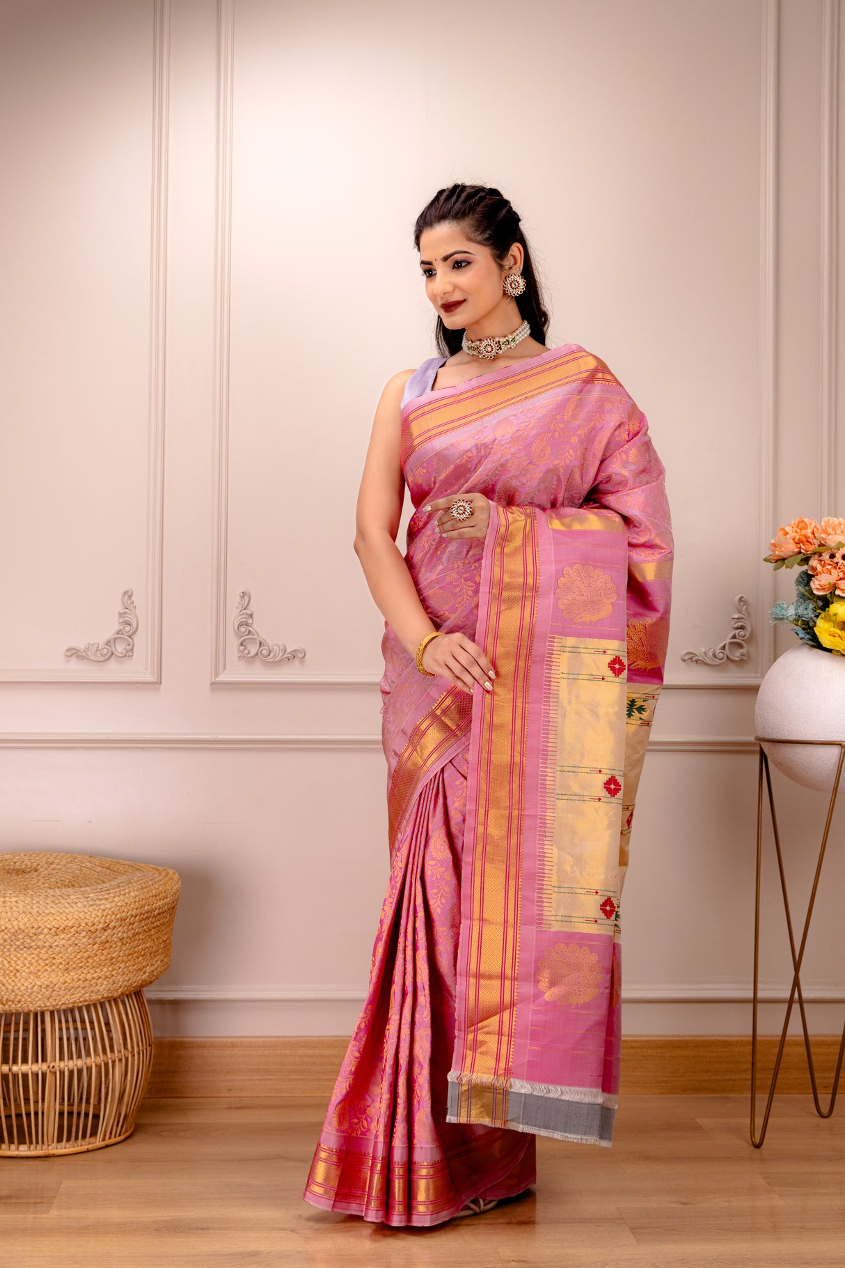 Brocade Paithani Handloom Pure Silk
