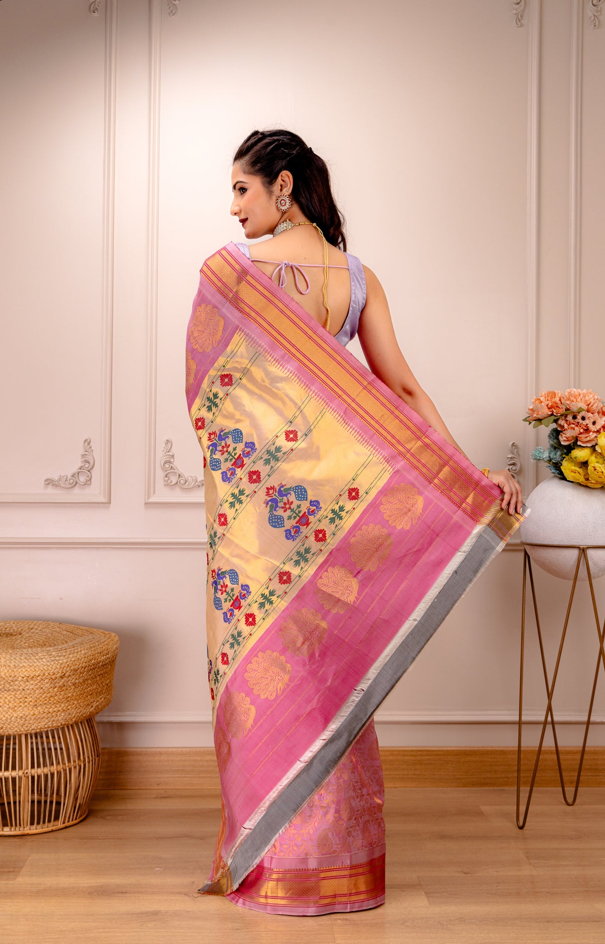 Brocade Paithani Handloom Pure Silk