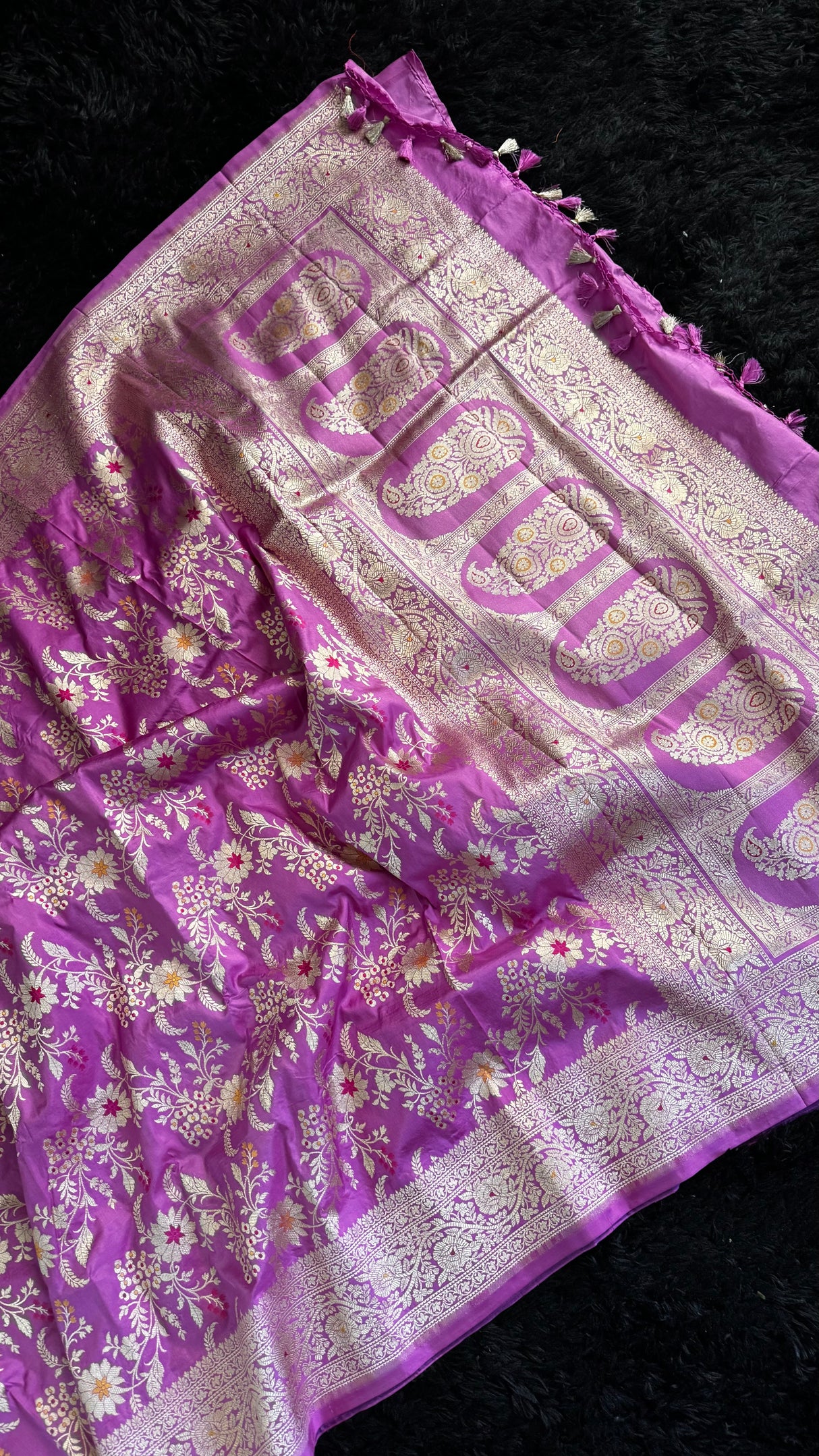 Pink Pure Banaras Katan Silk