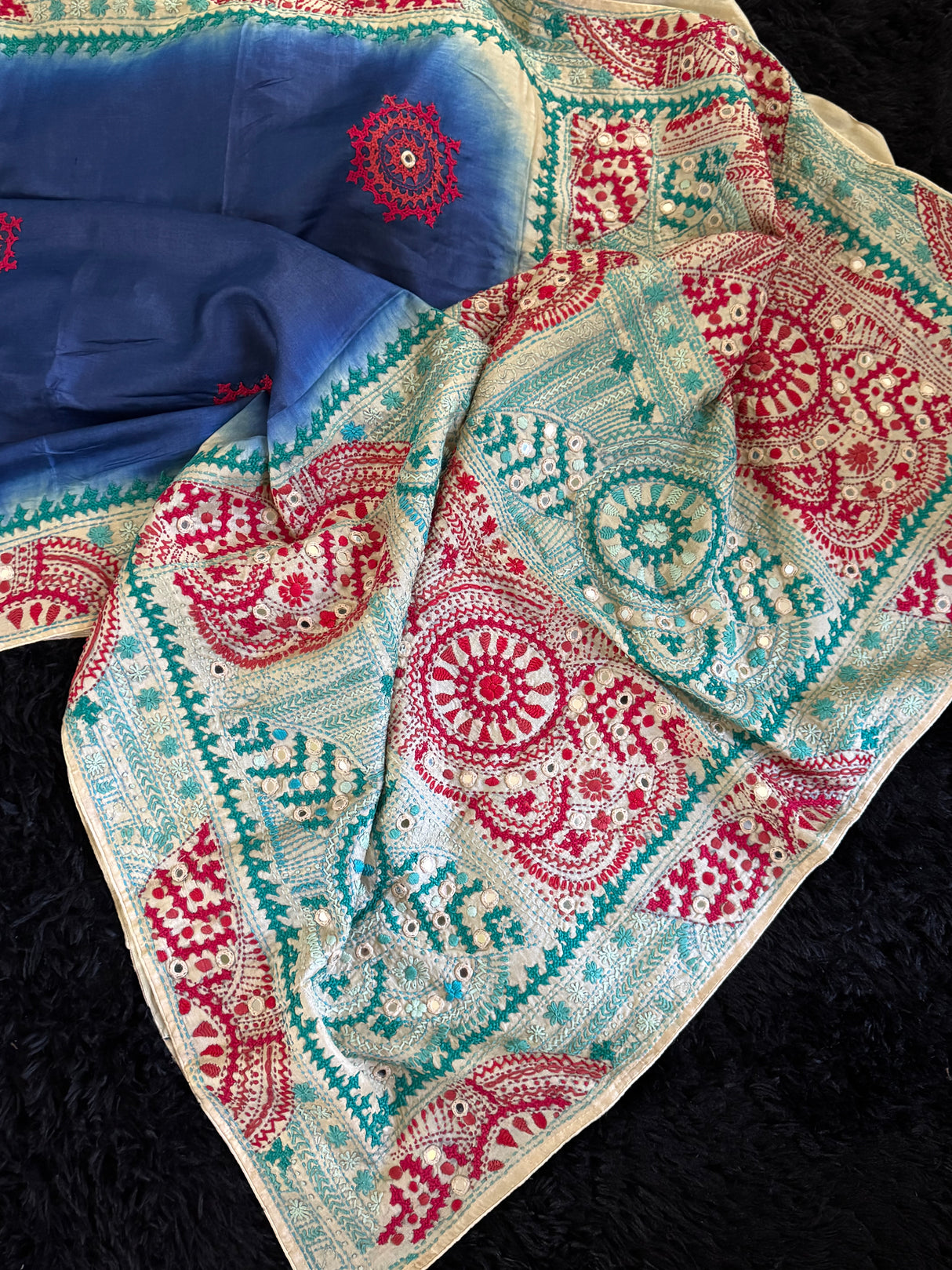 Blue Gachi Lambani Kutch Work