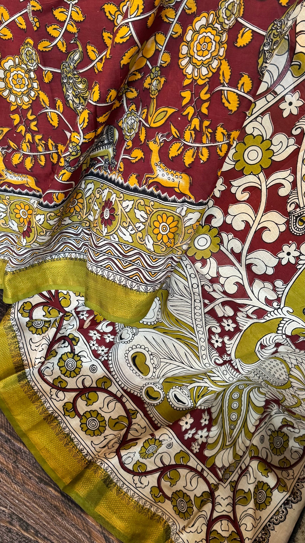 Kalamkari Chinuri Silk