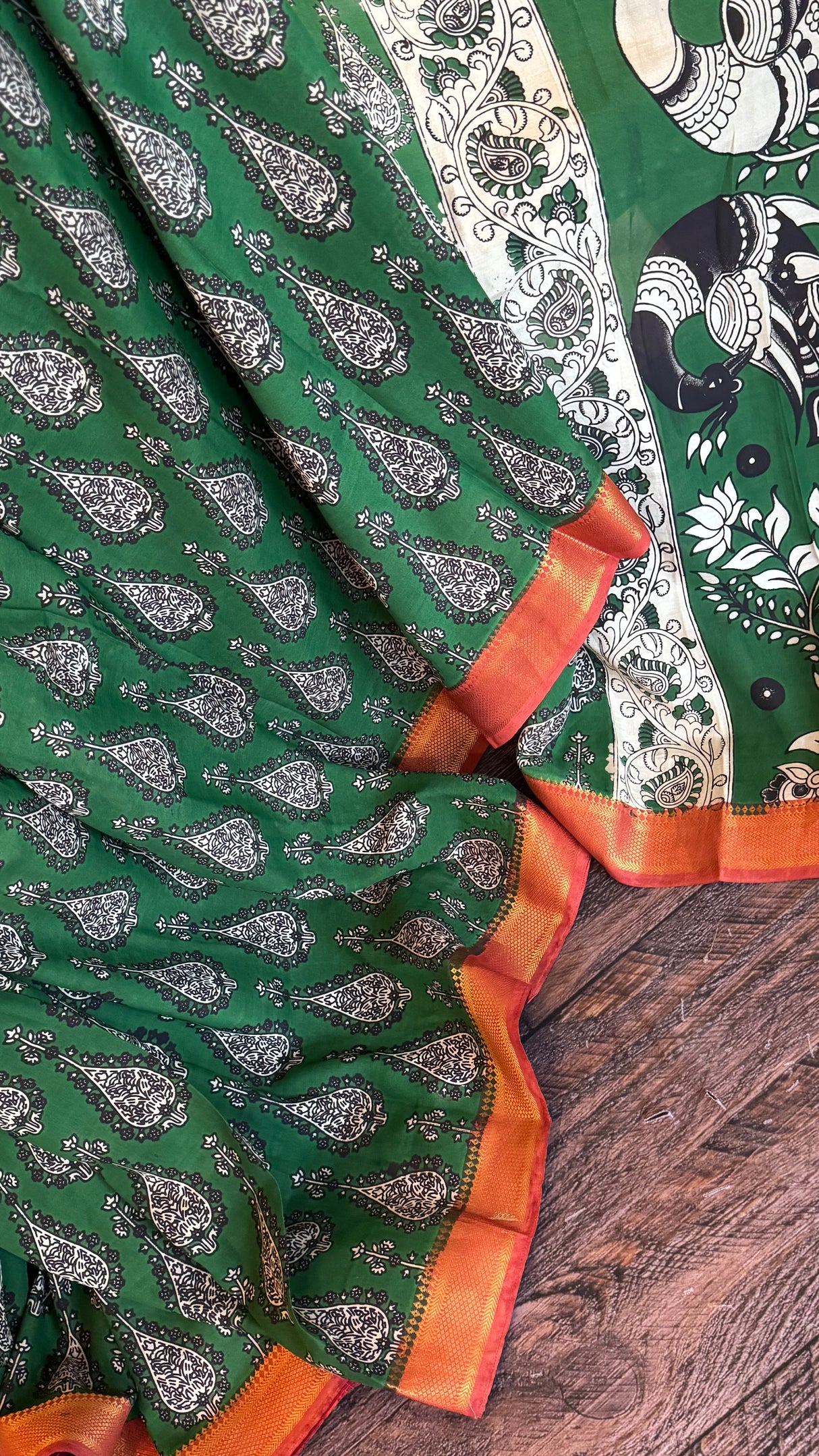 Kalamkari Chinuri Silk