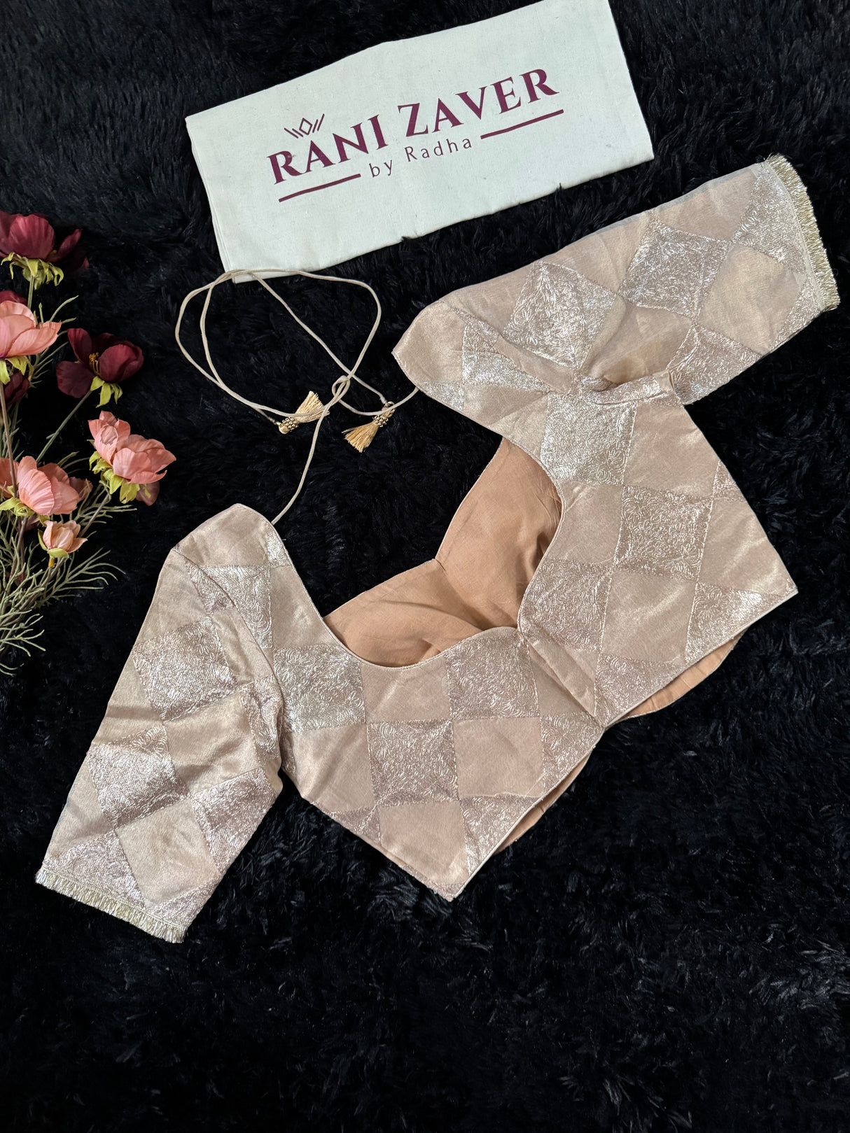 Gold tissue blouse 38