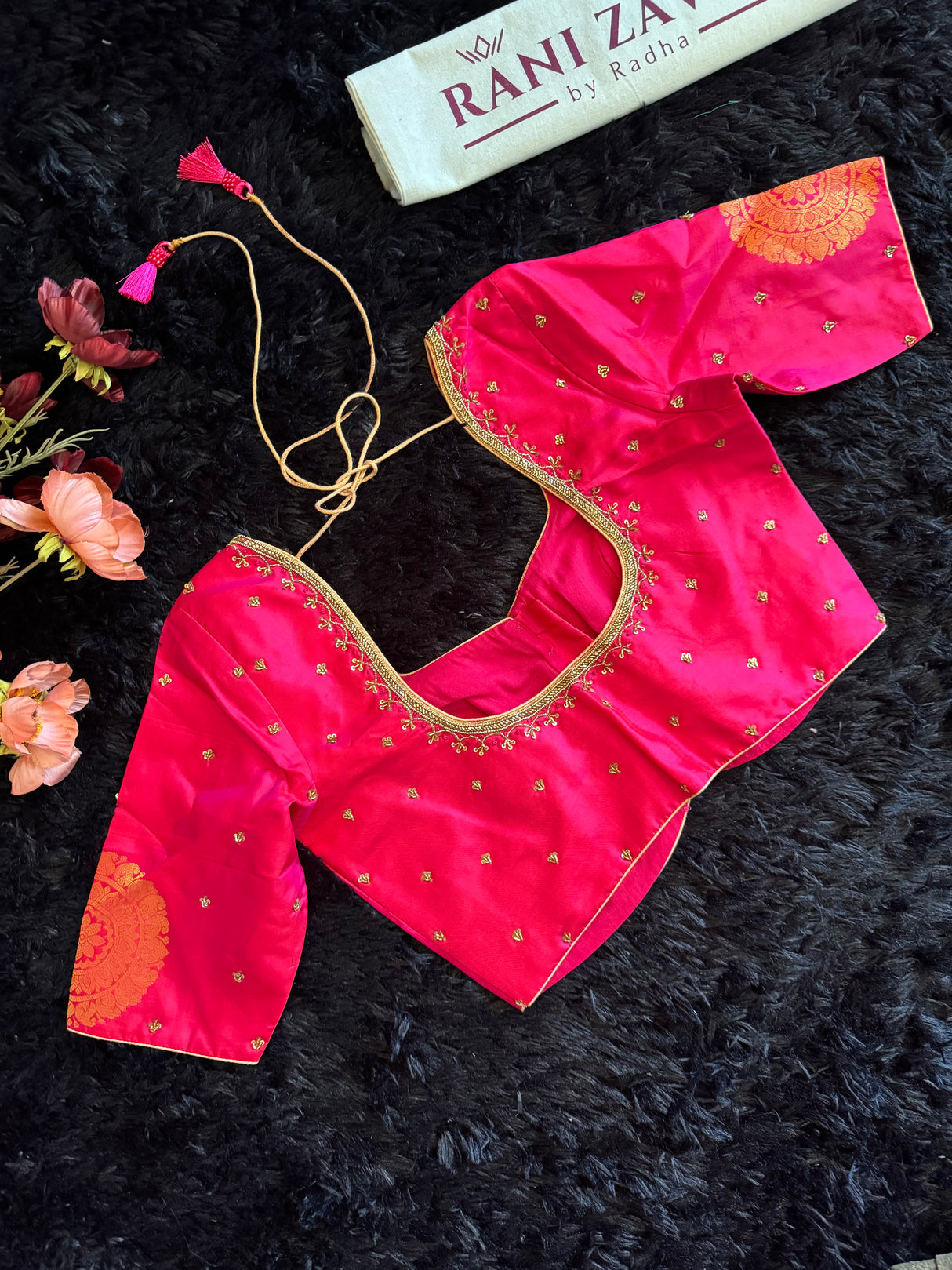 Strawberry Pink/Red Maharani Paithani