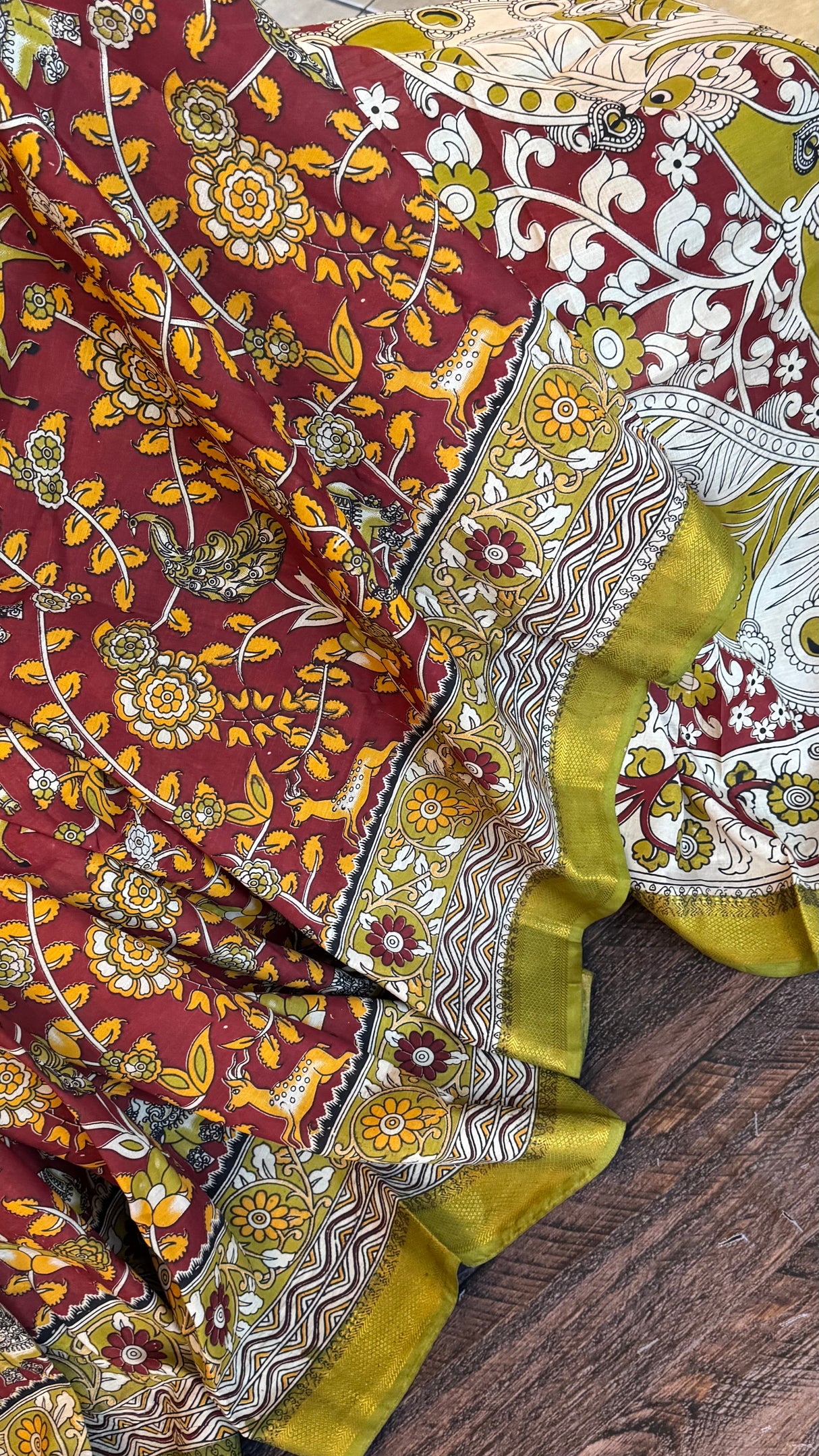 Kalamkari Chinuri Silk
