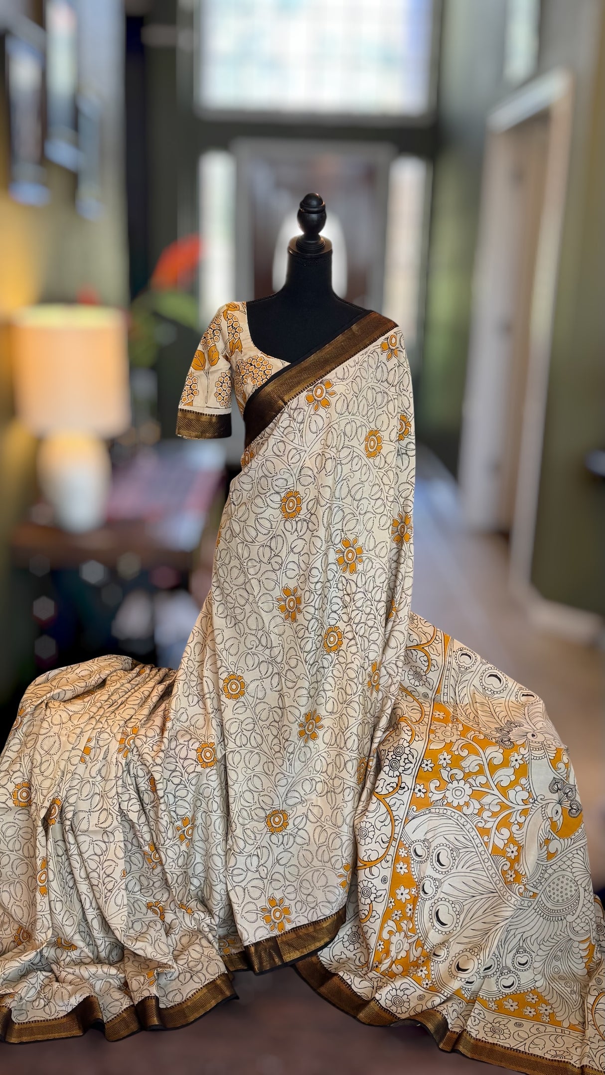 Kalamkari Chinuri Silk