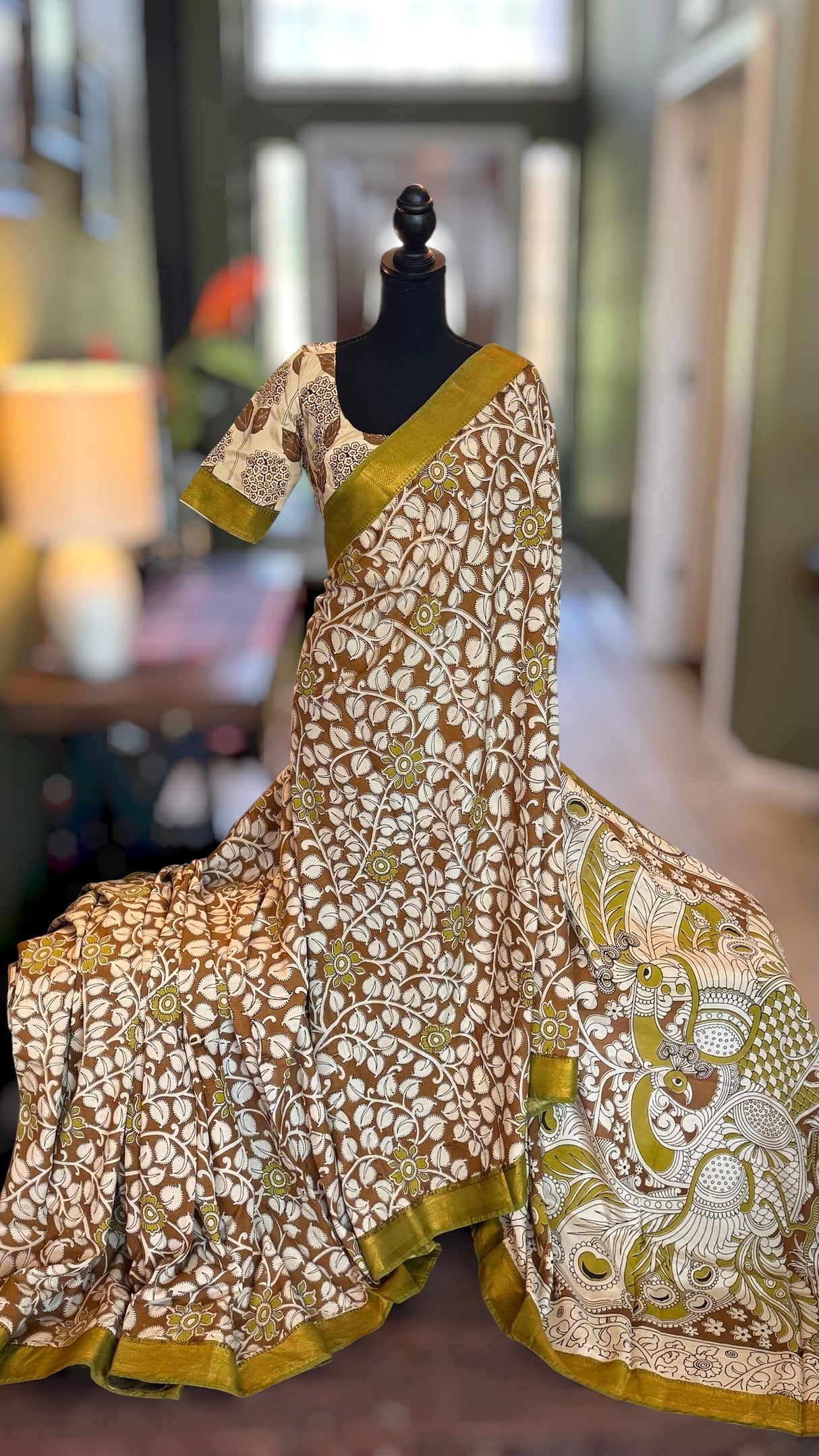 Kalamkari Chinuri Silk