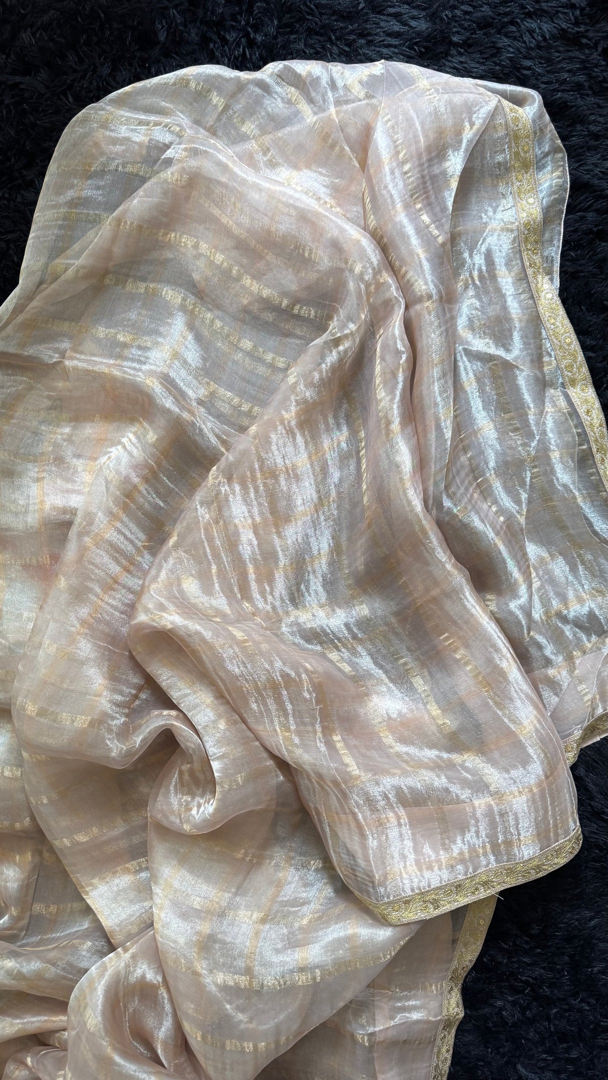 Tissue Organza With Embroidered Blouse