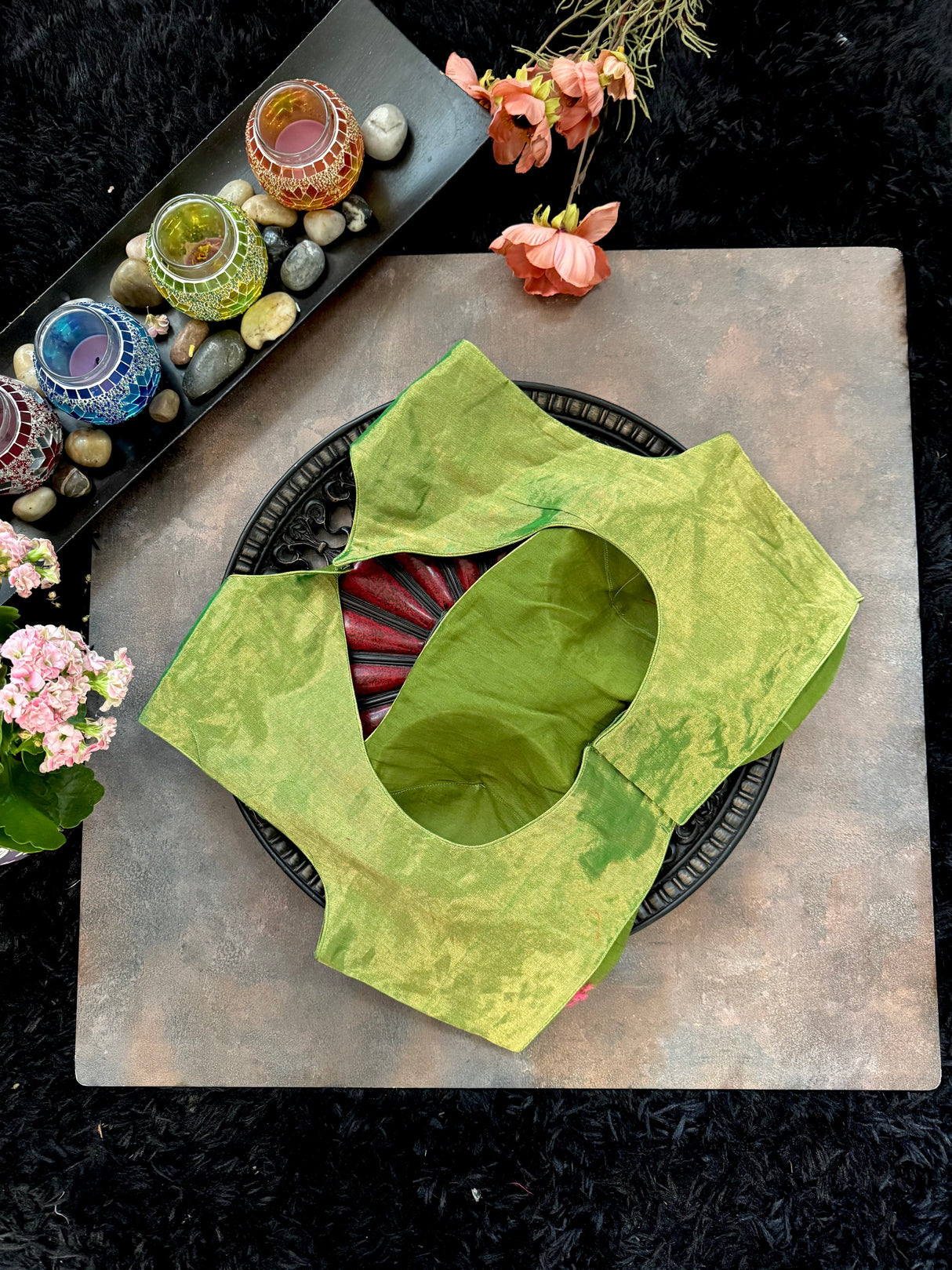 Parrot green Tissue Blouse 38