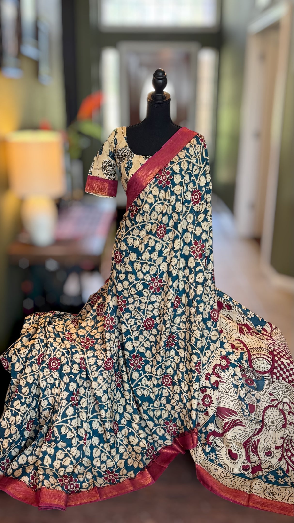 Kalamkari Chinuri Silk