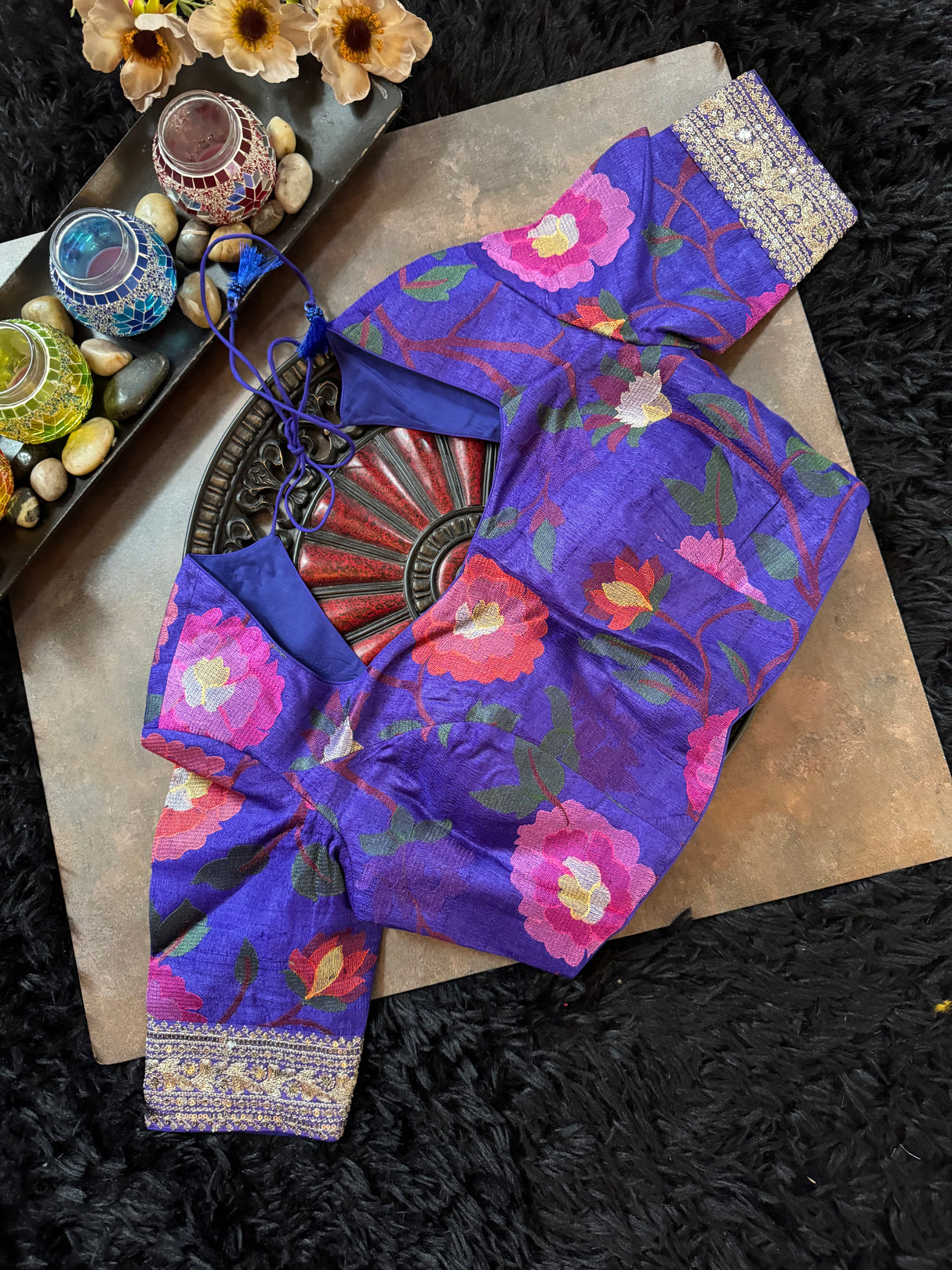 Purple Mint Green Shimmer Tissue Crepe
