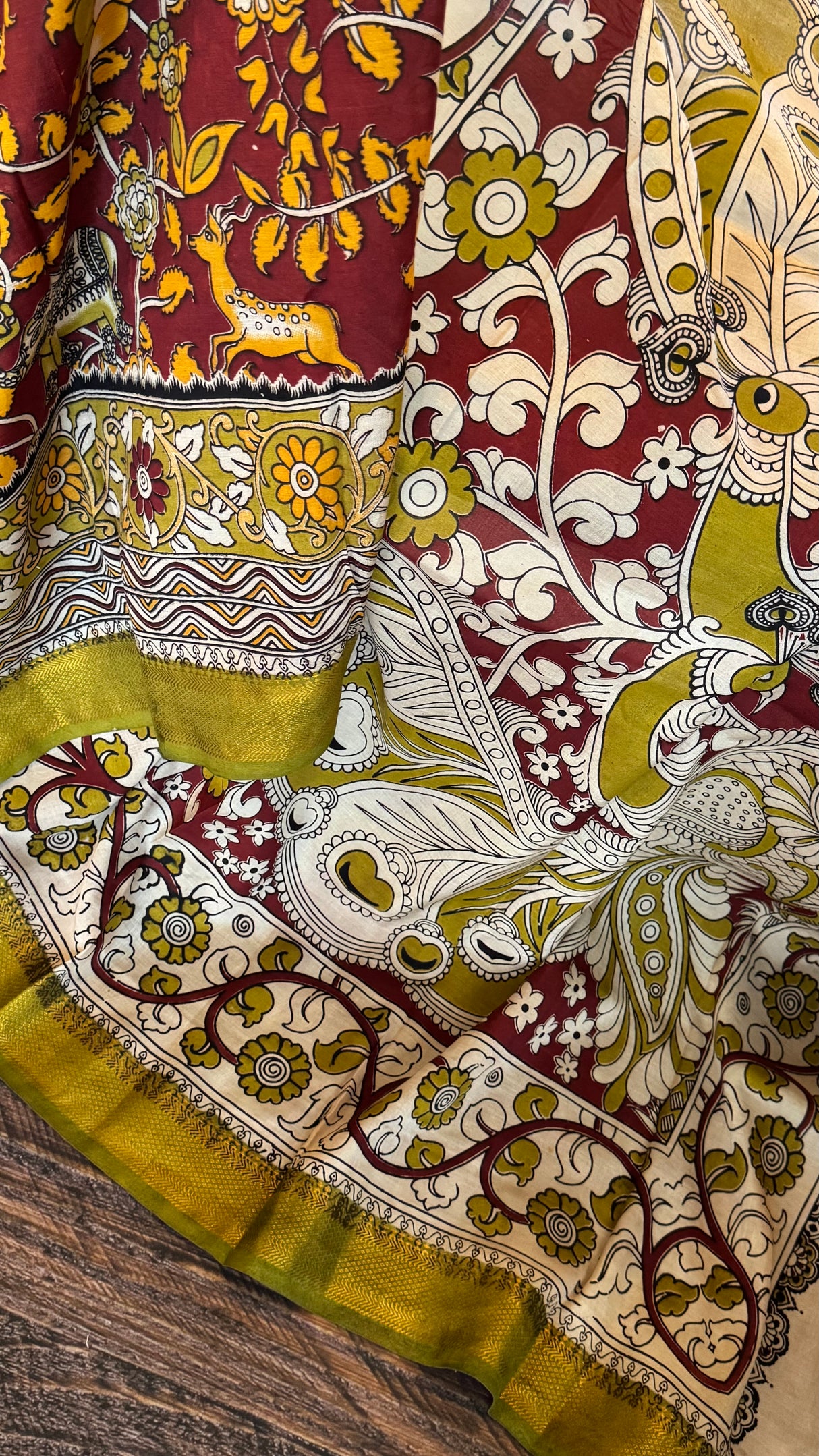 Kalamkari Chinuri Silk
