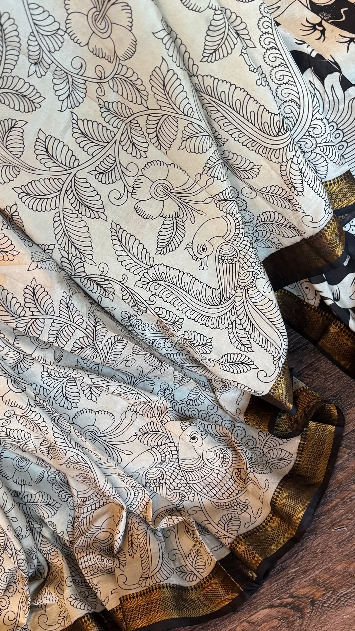 Kalamkari Chinuri Silk
