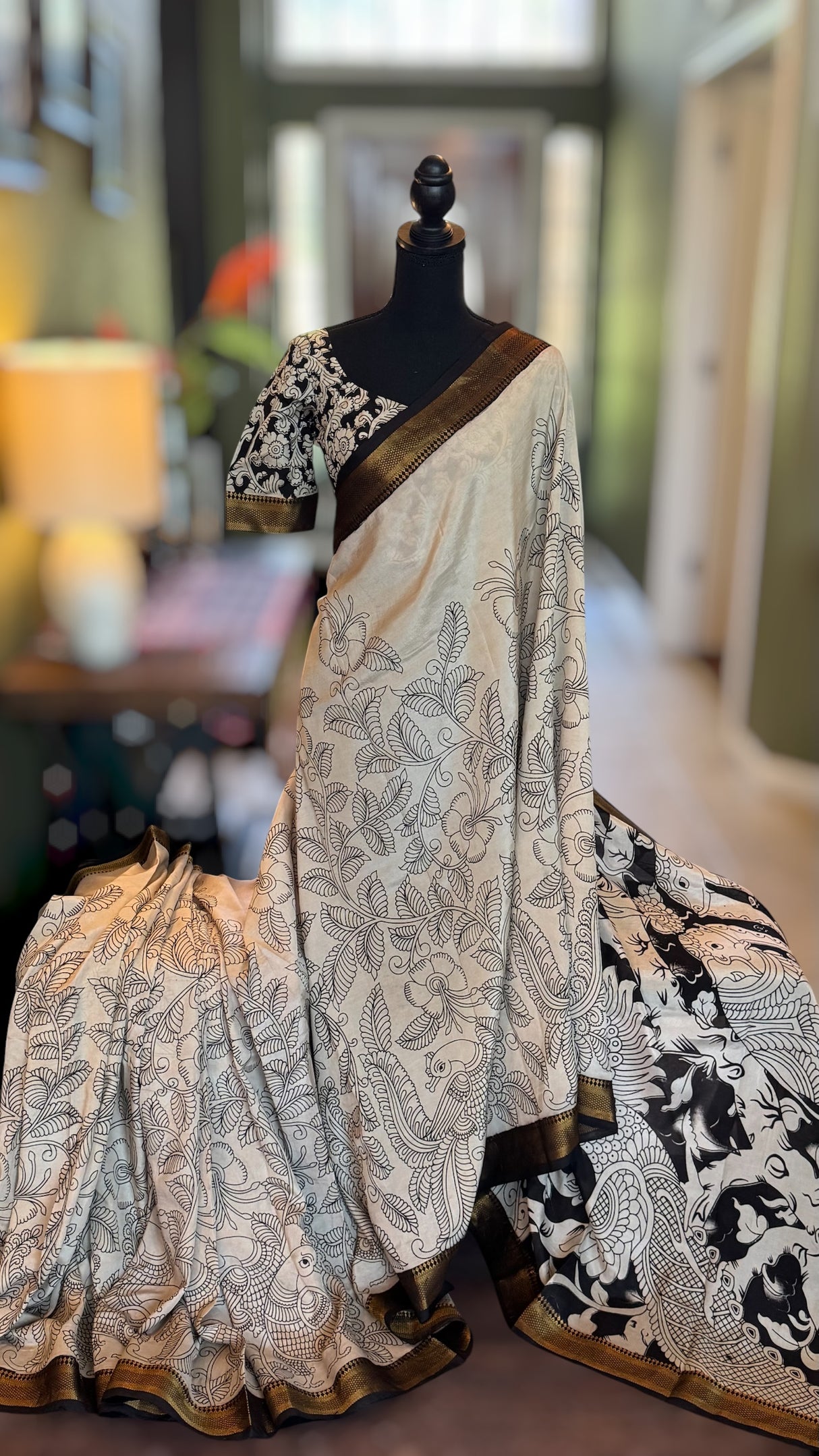Kalamkari Chinuri Silk