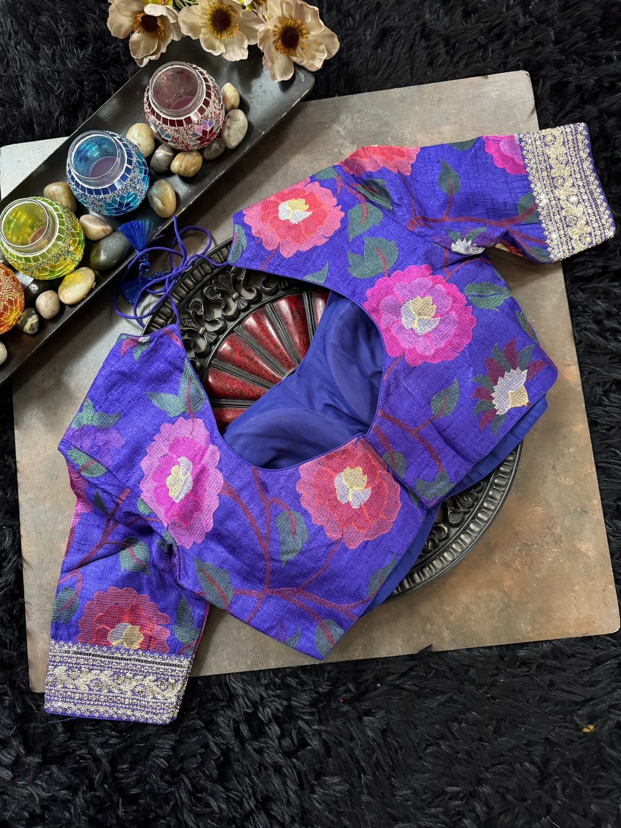 Purple Mint Green Shimmer Tissue Crepe