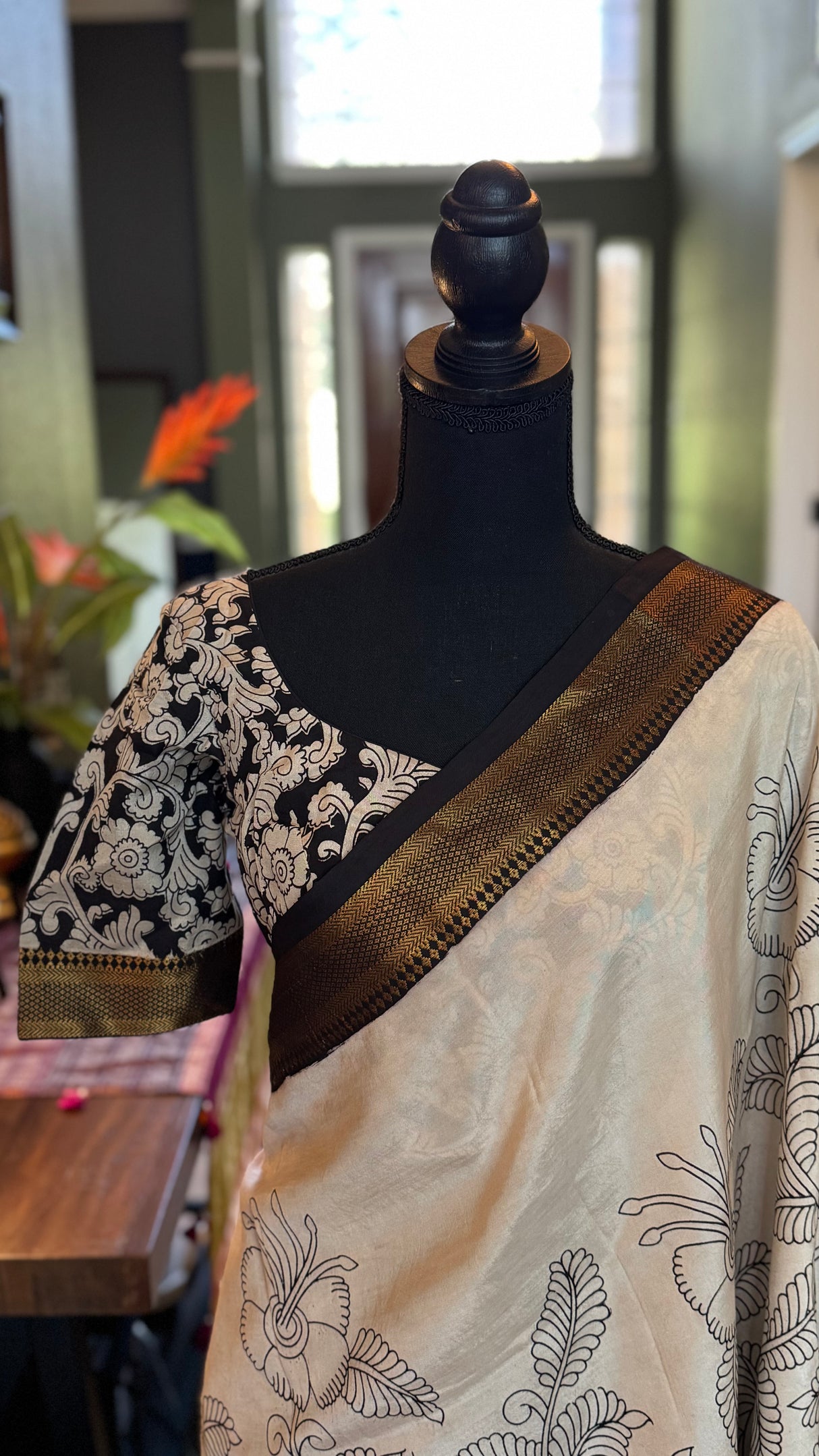 Kalamkari Chinuri Silk