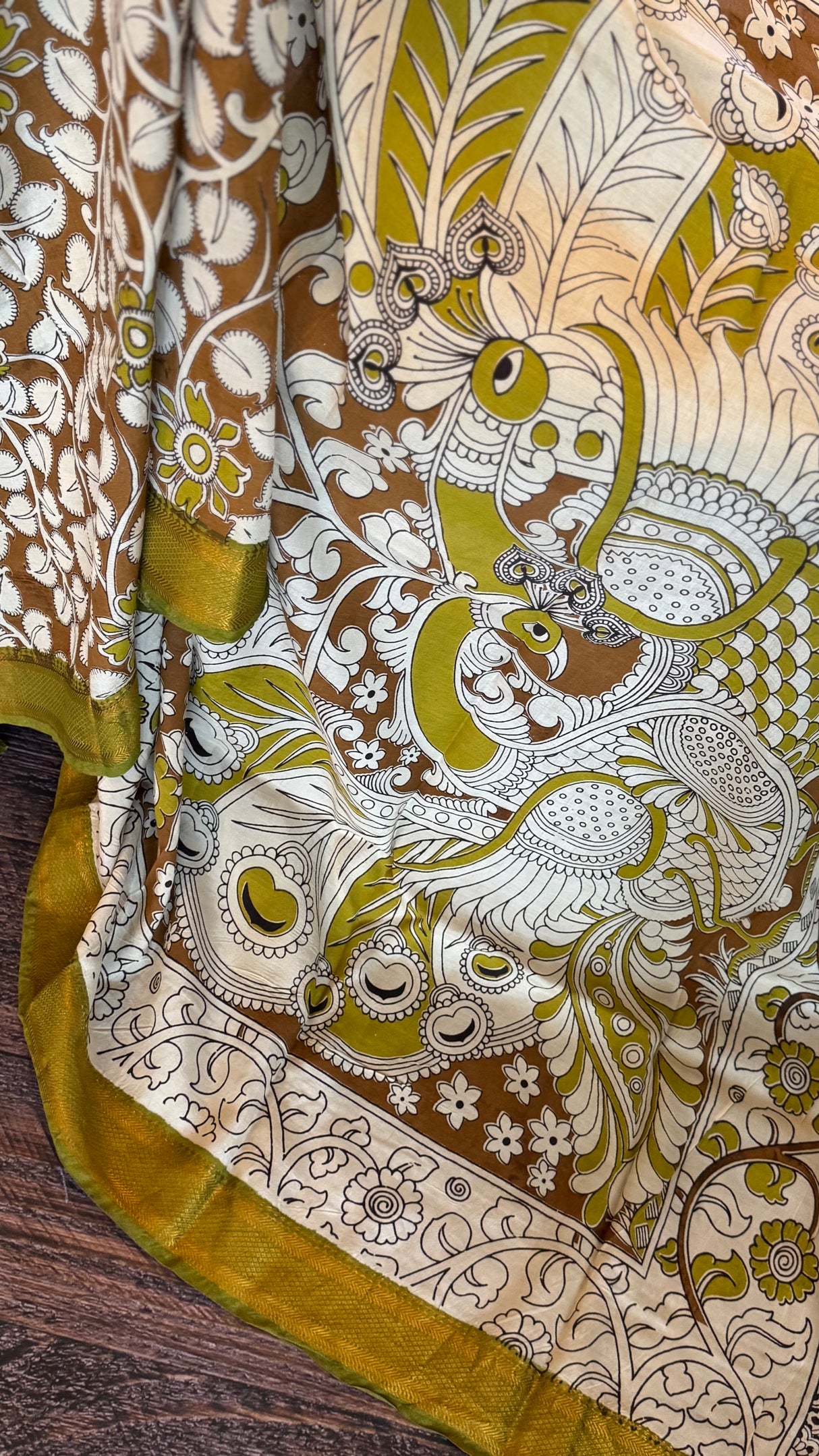 Kalamkari Chinuri Silk