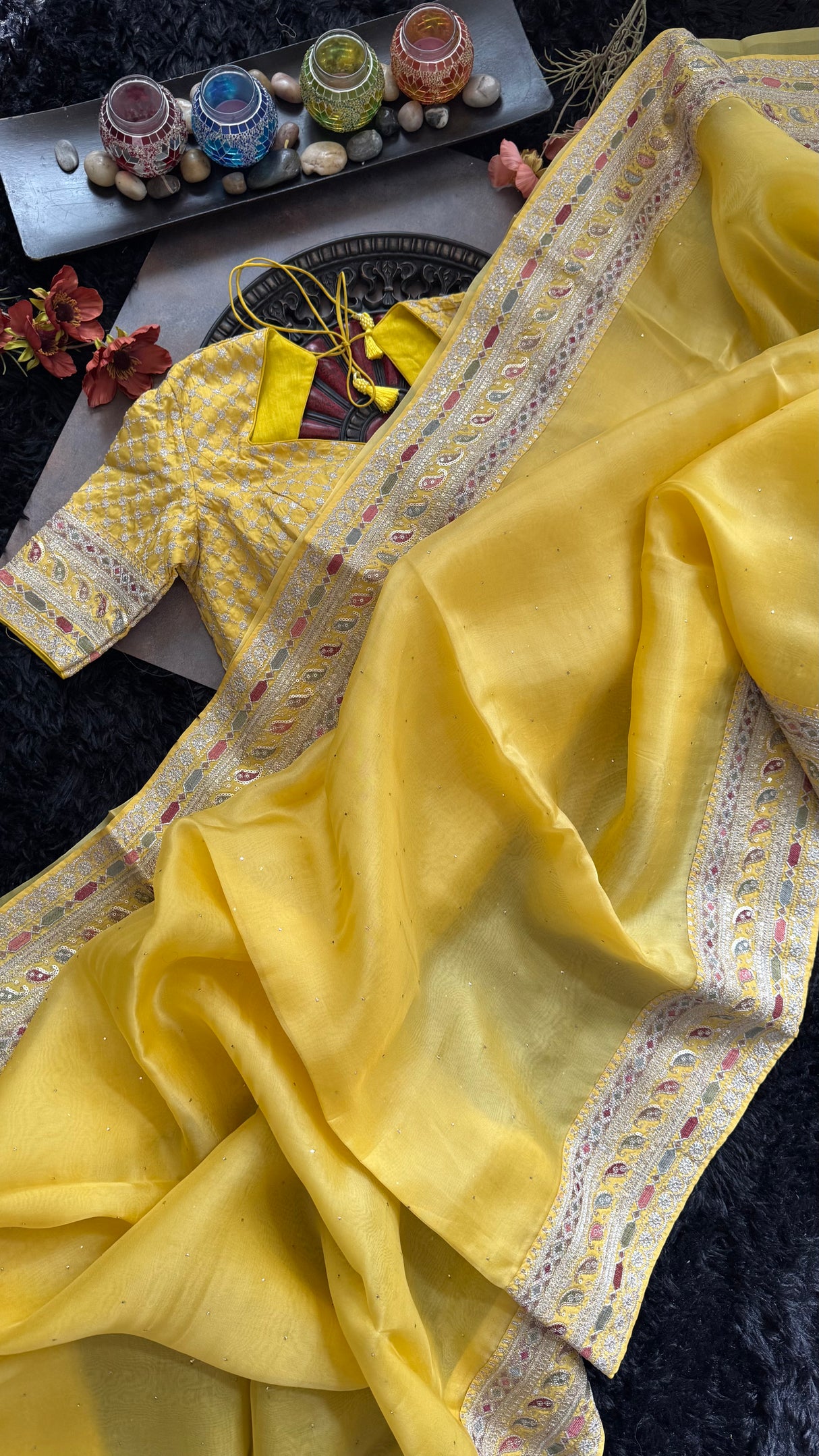 Saffron Yellow Organza