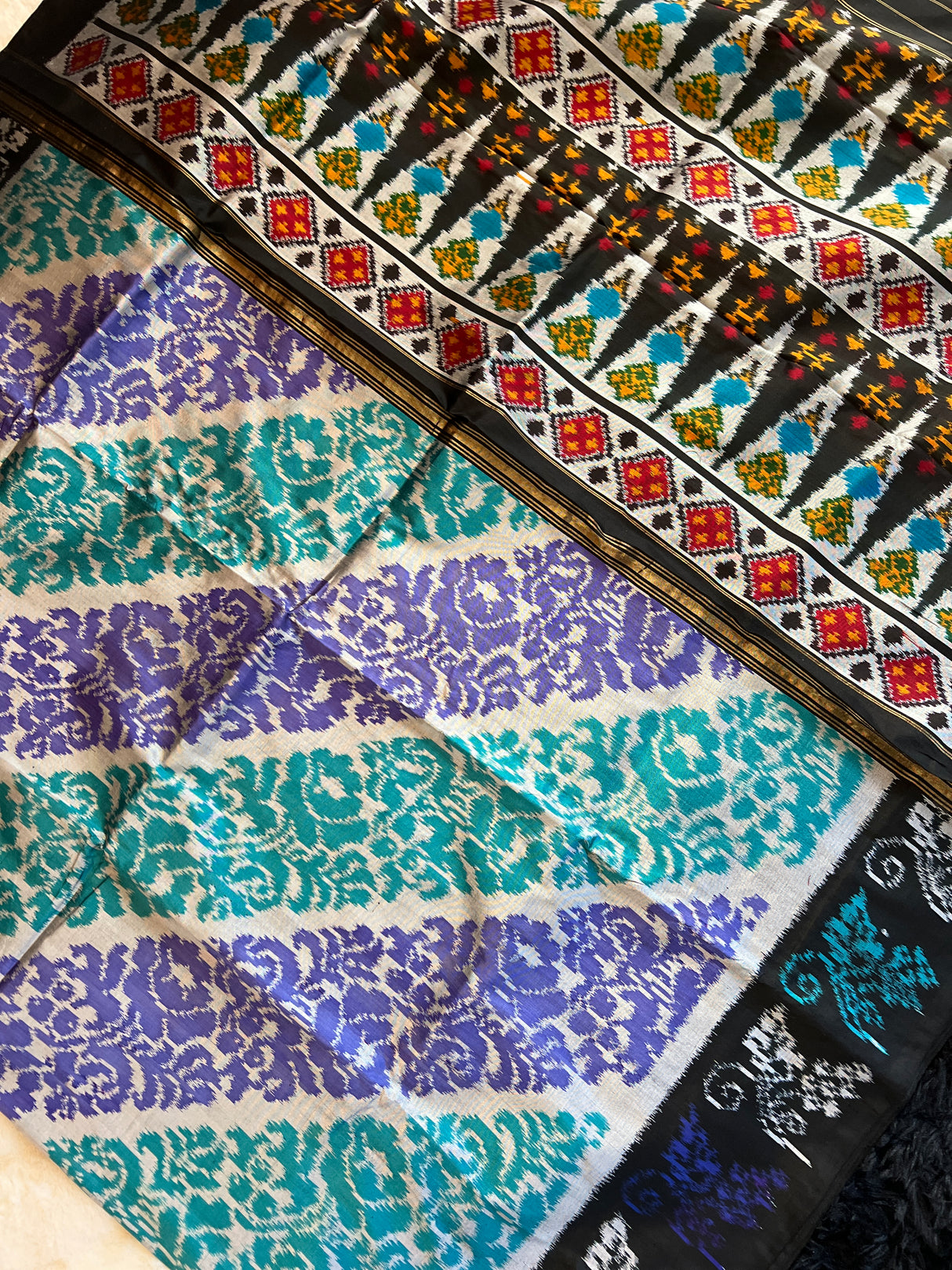 Ikkat Pure SIlk Handloom