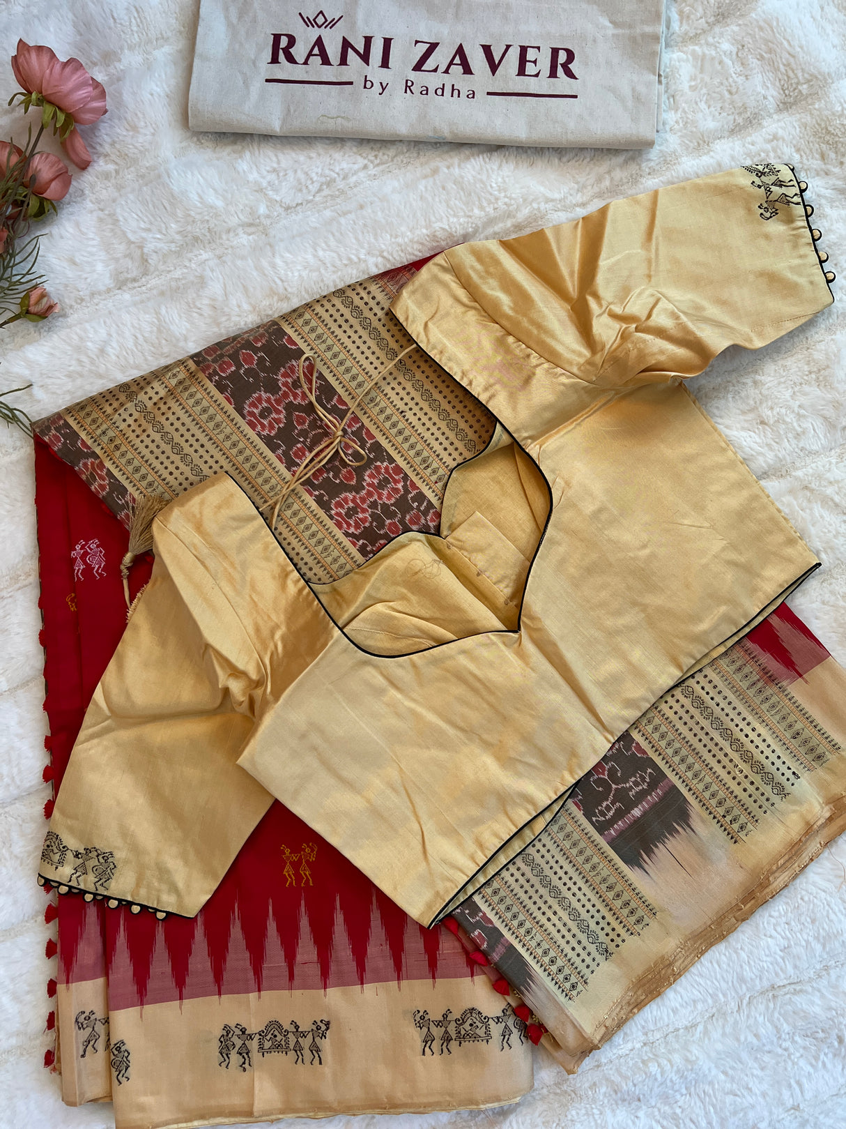 Sambalpuri Bomkai Handloom Pure Silk Saree