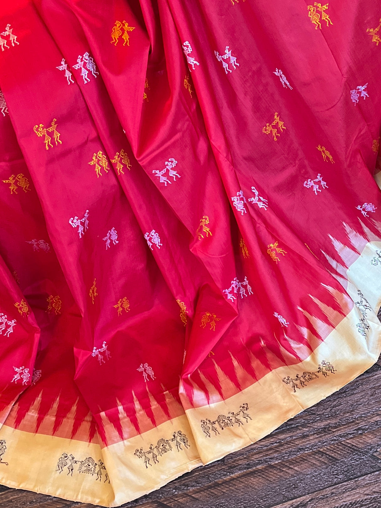 Sambalpuri Bomkai Handloom Pure Silk Saree