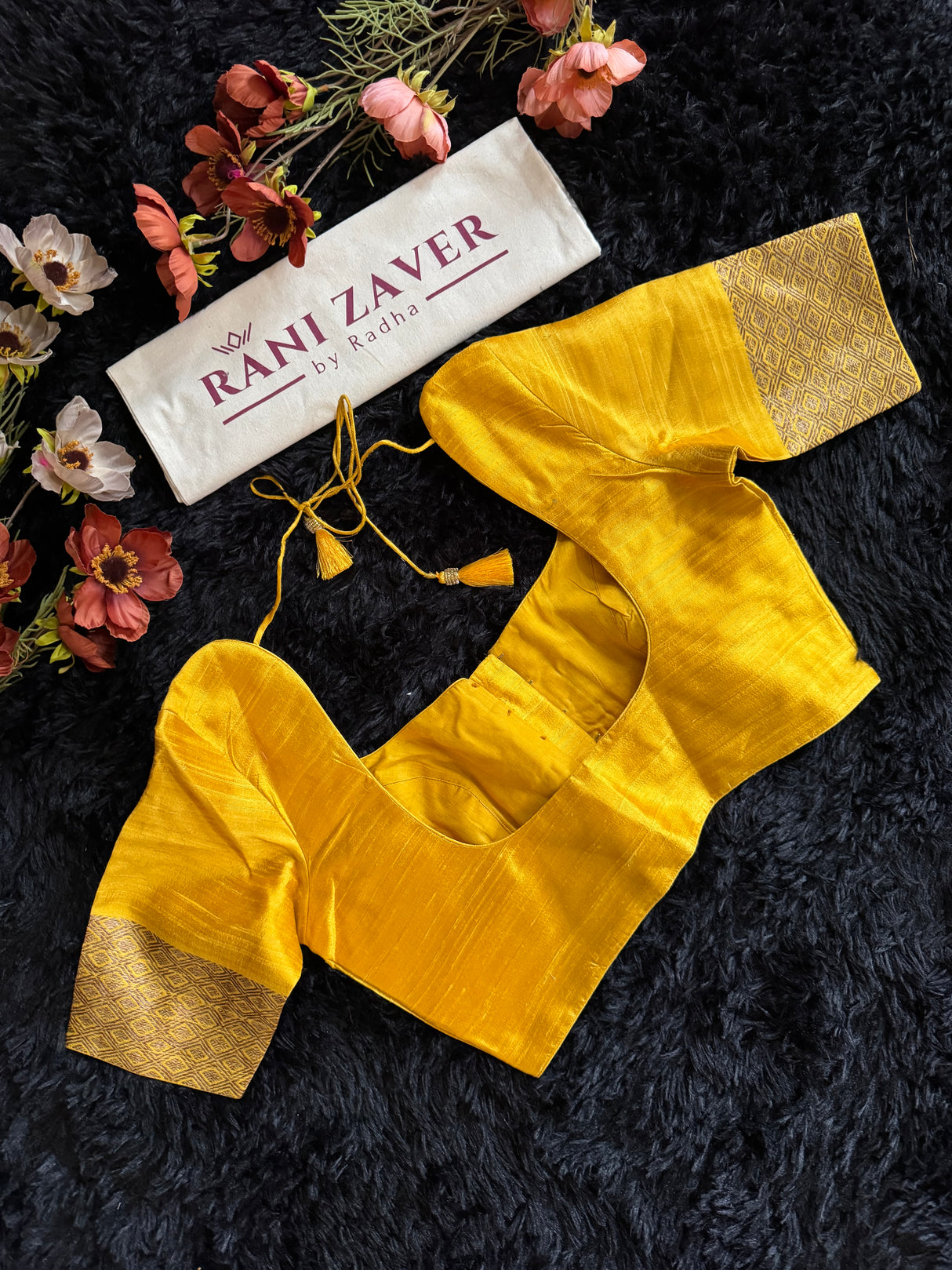 Black Pure Raw Silk Banarasi