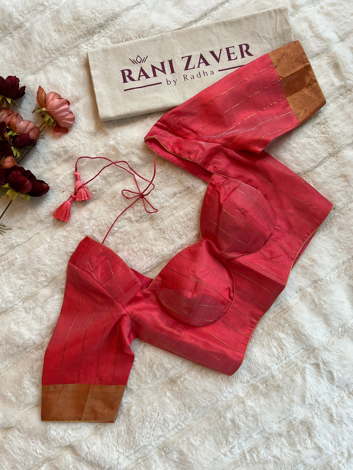 Salmon Color Chanderi Pattu Silk