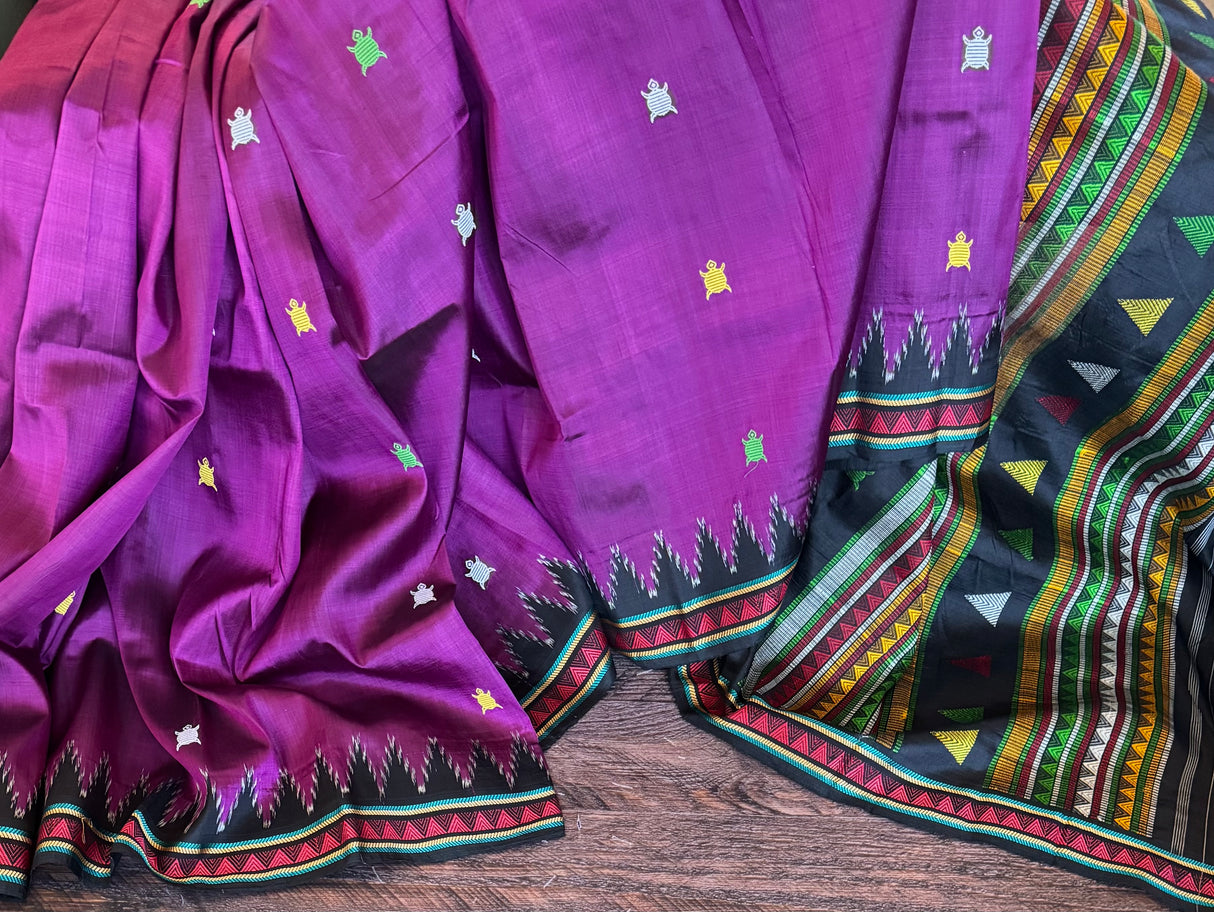 Dongria Kotpad Handloom Mulberry Silk Tortise Motifs