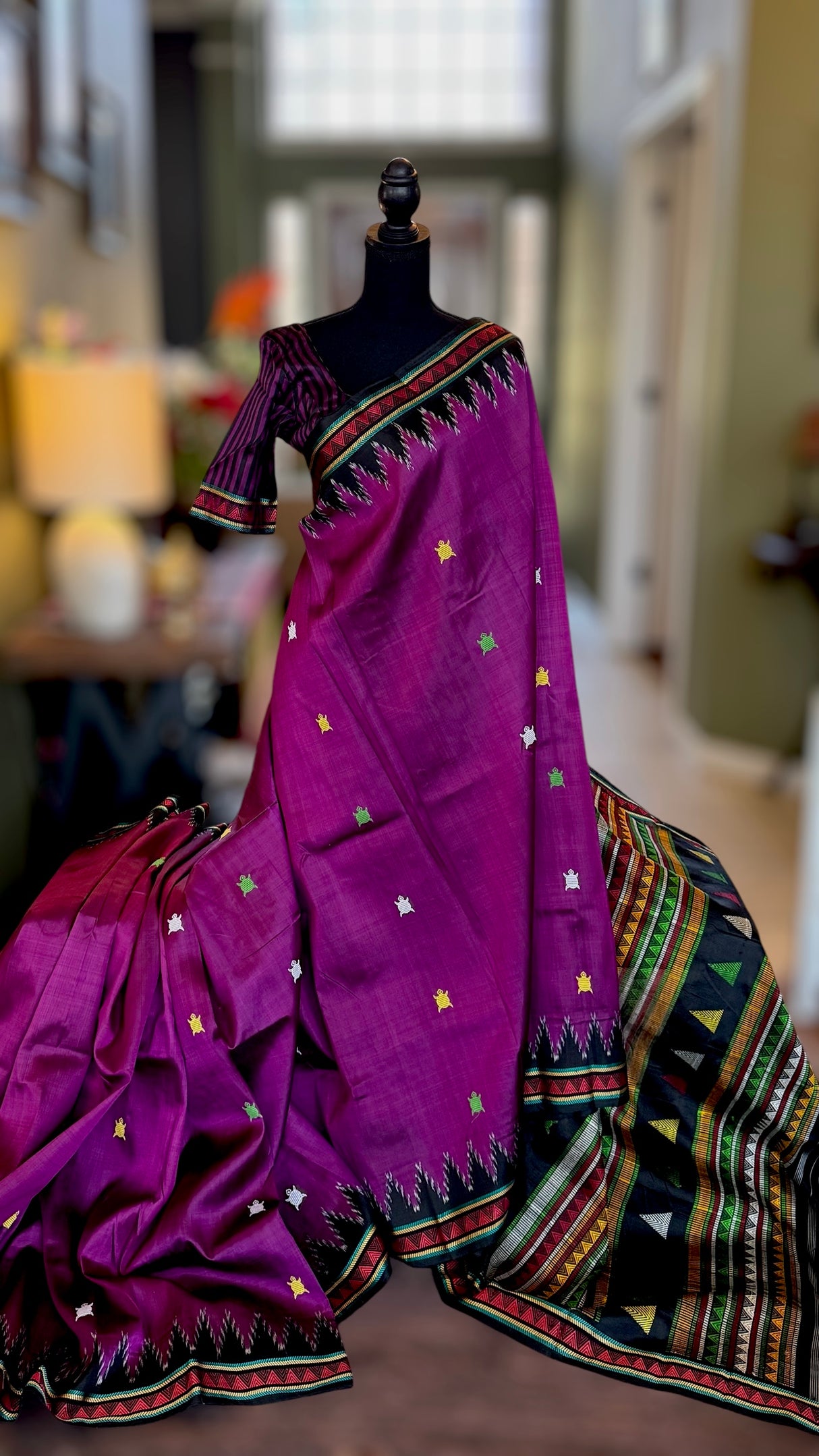 Dongria Kotpad Handloom Mulberry Silk Tortise Motifs