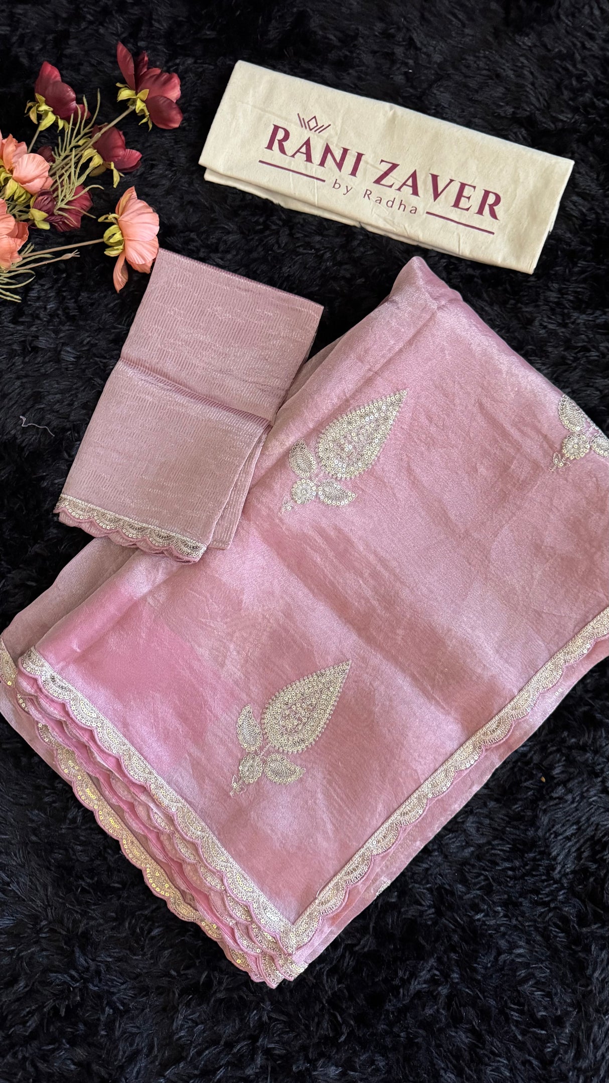 Lavender Pink Lilac Tissue Organza