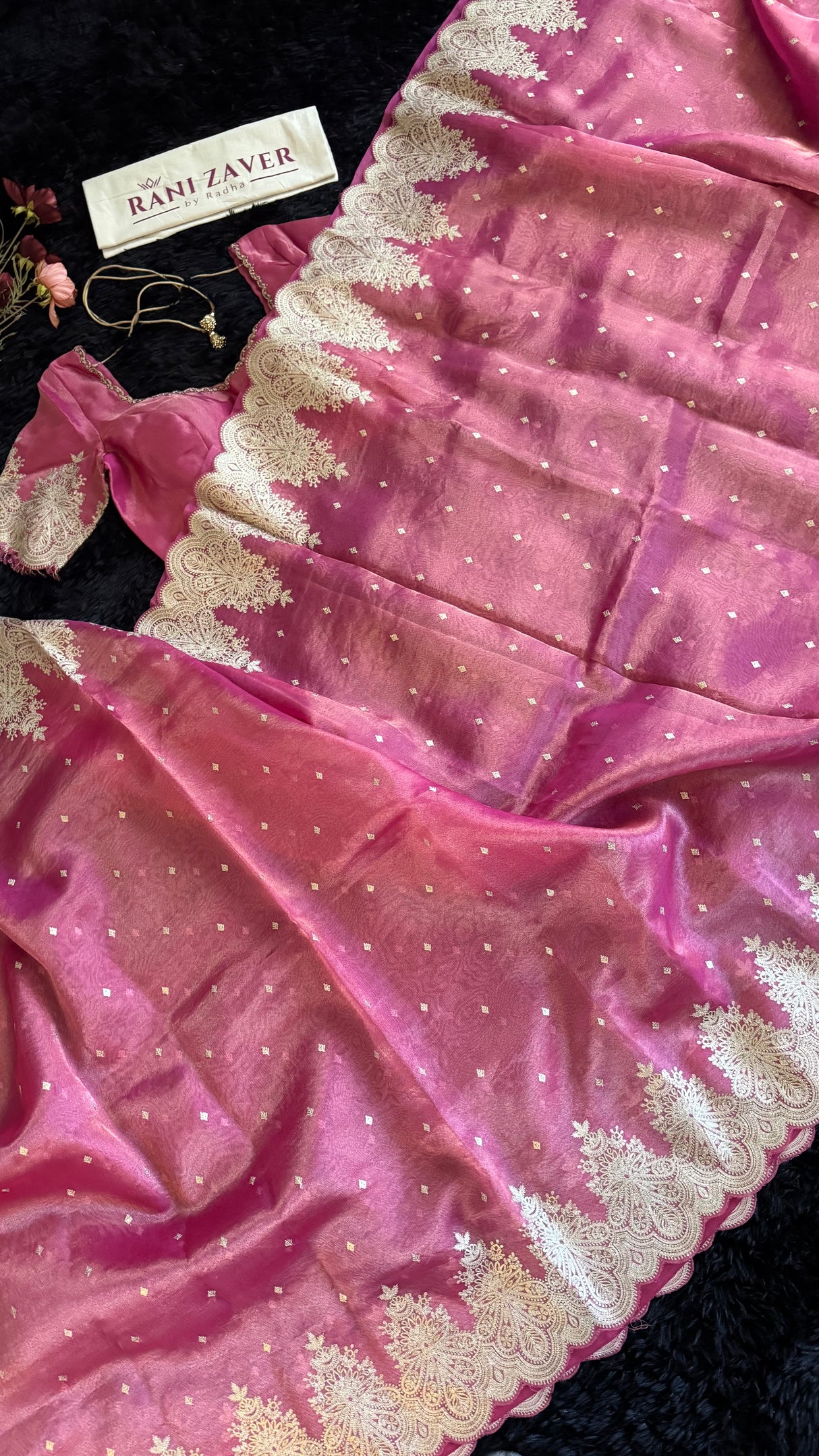 Onion Pink Tissue Organza