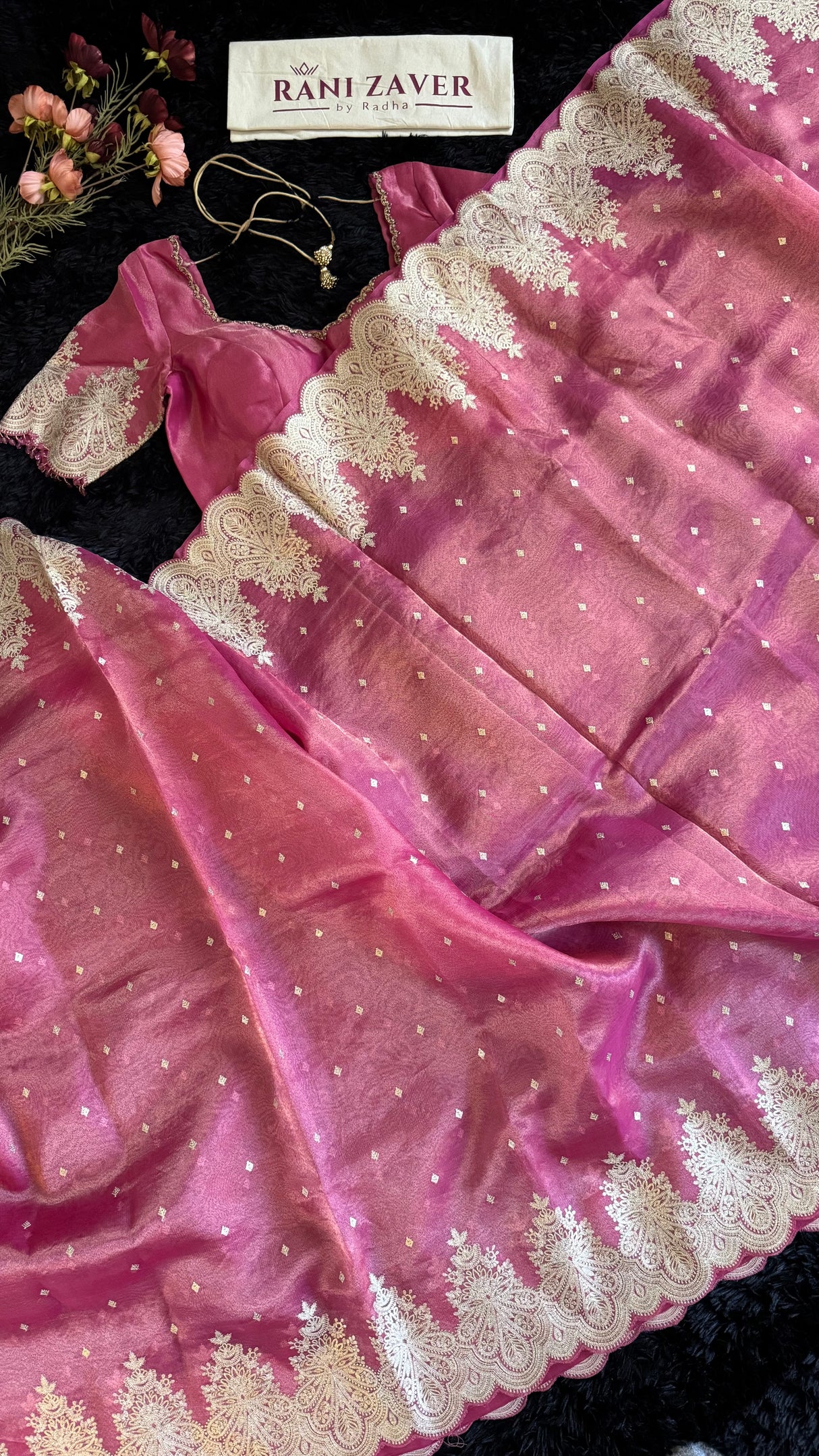 Onion Pink Tissue Organza