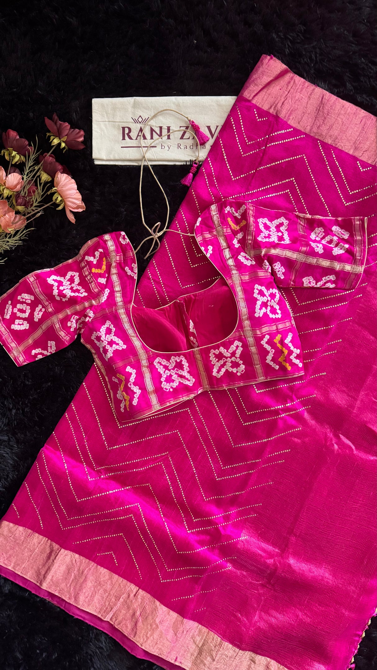 Pink Dupion Tussar Silk