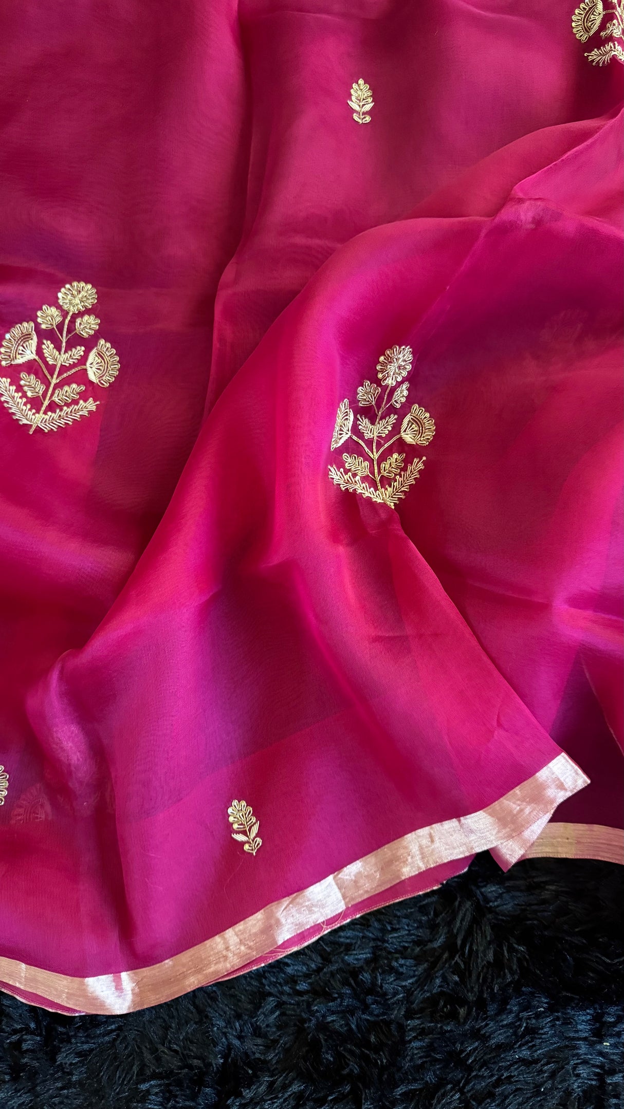 Magenta Pure Organza