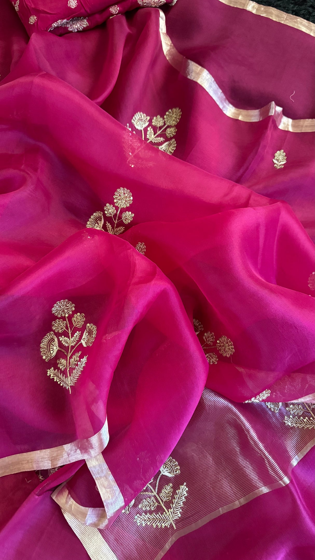 Magenta Pure Organza