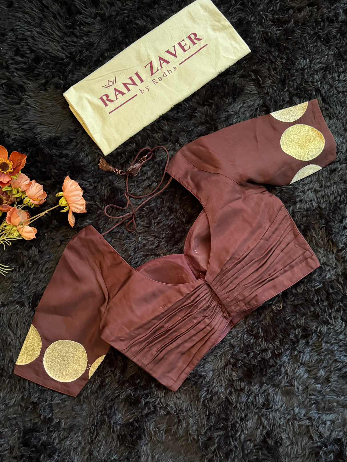 Shaded Brown Pure Organza