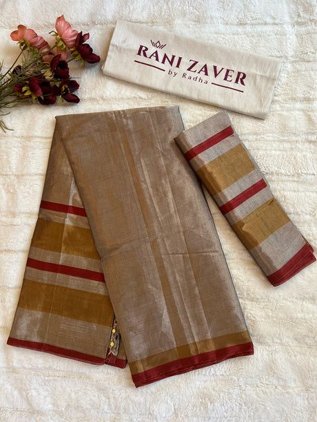 Chanderi Tissue Pattu Silk