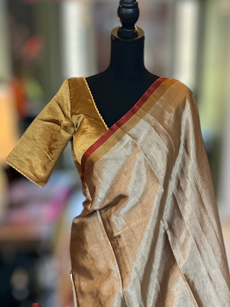 Chanderi Tissue Pattu Silk