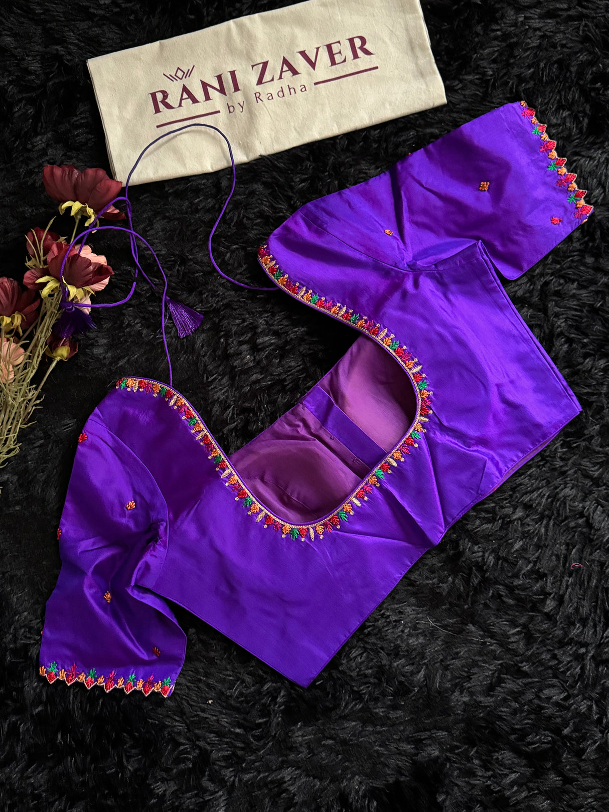Purple Silk Blouse 38