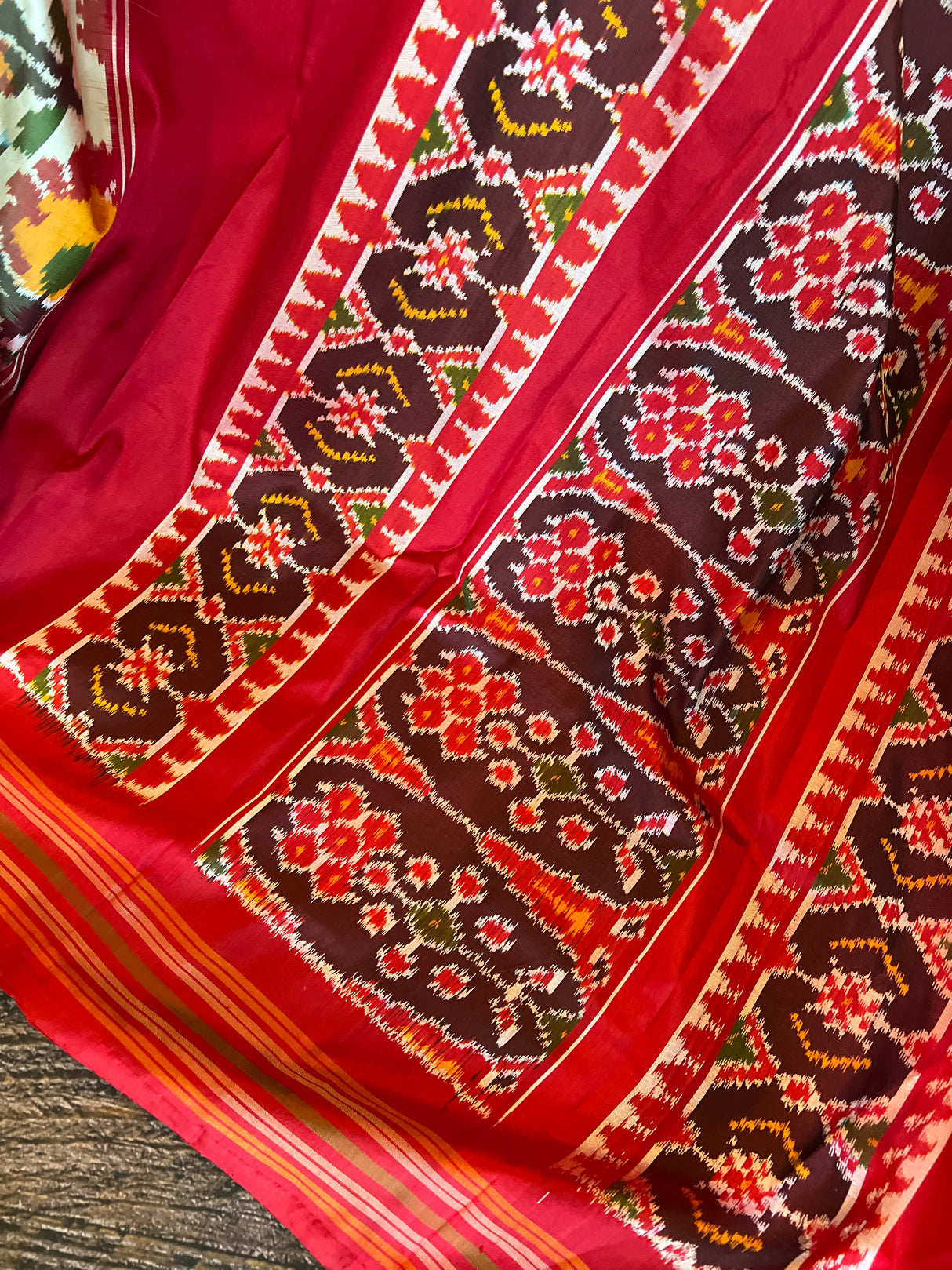 Floral Ikkat Pure SIlk