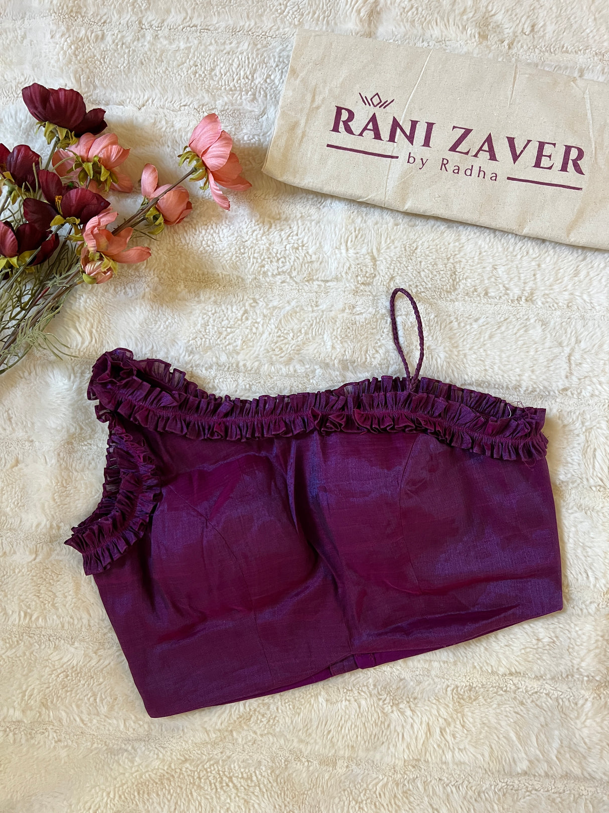 Purple Tissue Cocktail Blouse 34 36