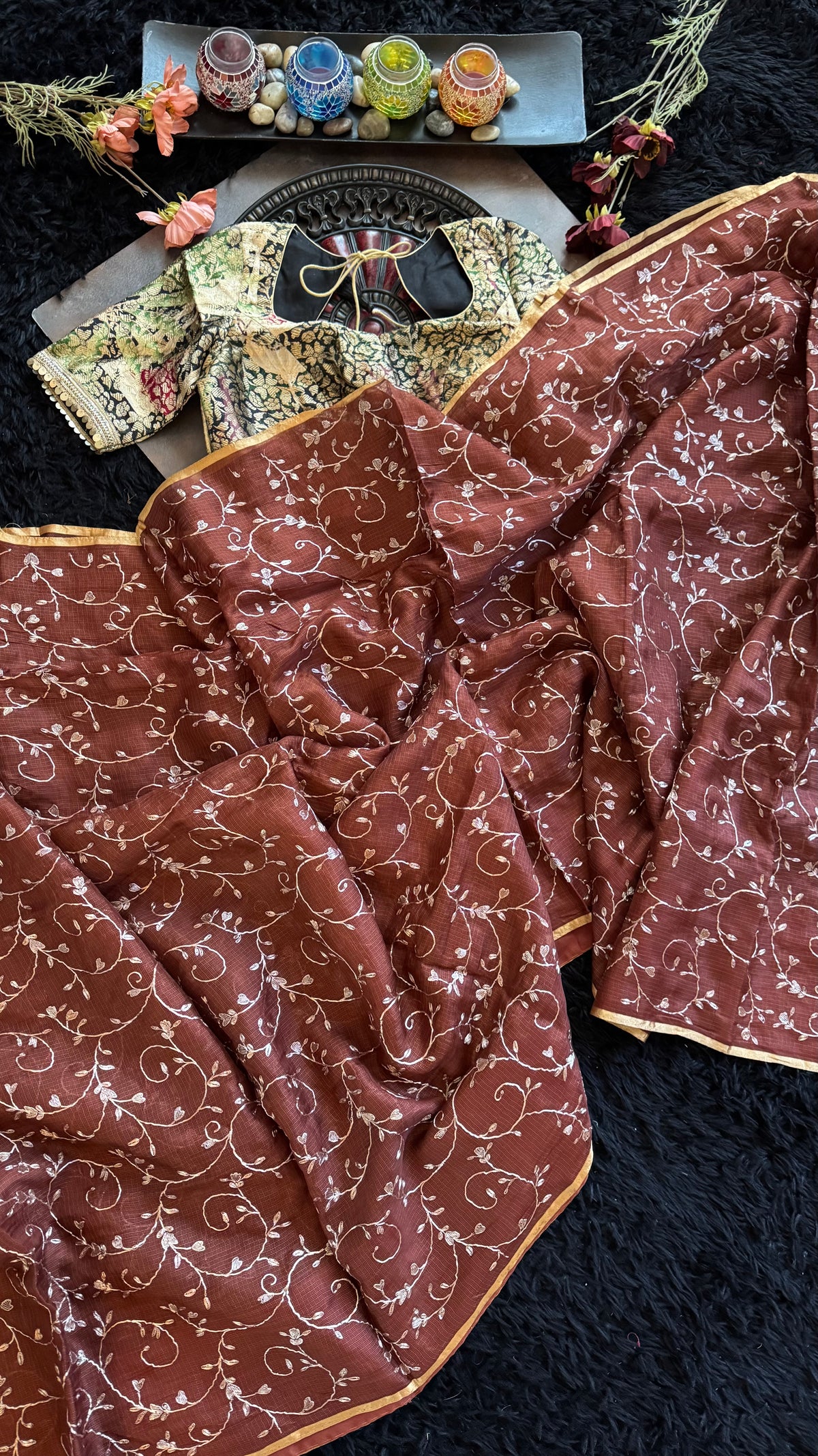 Brown Silk Kota
