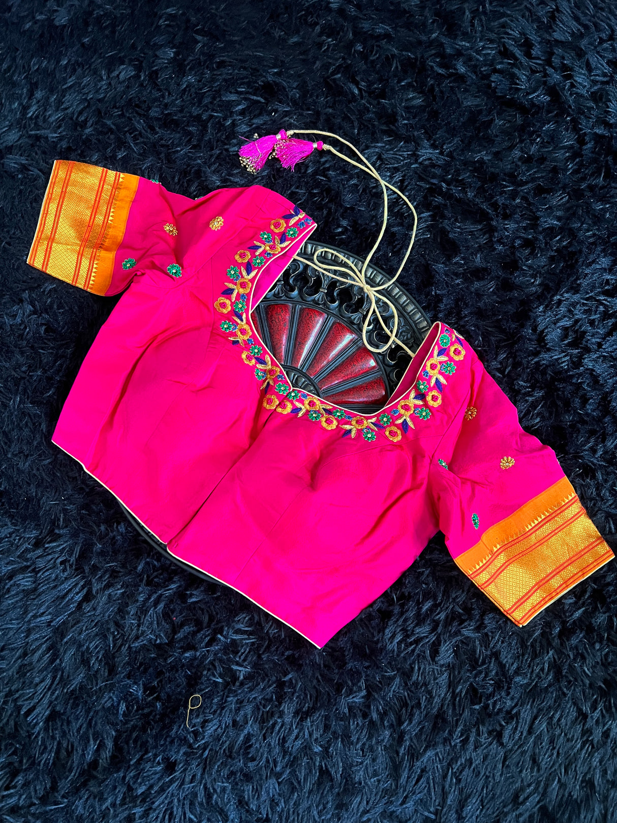 Brocade Paithani Handloom Pure Silk With Stitched Blouse