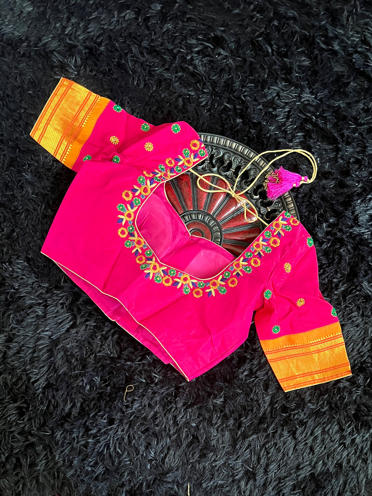 Brocade Paithani Handloom Pure Silk With Stitched Blouse