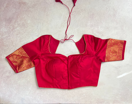 Ikkat Kanjeevaram Fusion Handloom Pure Silk