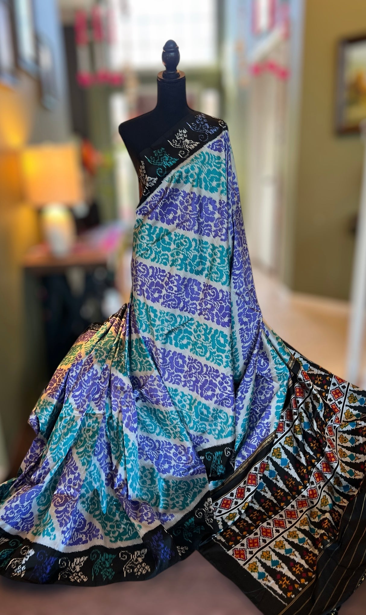 Ikkat Pure SIlk Handloom