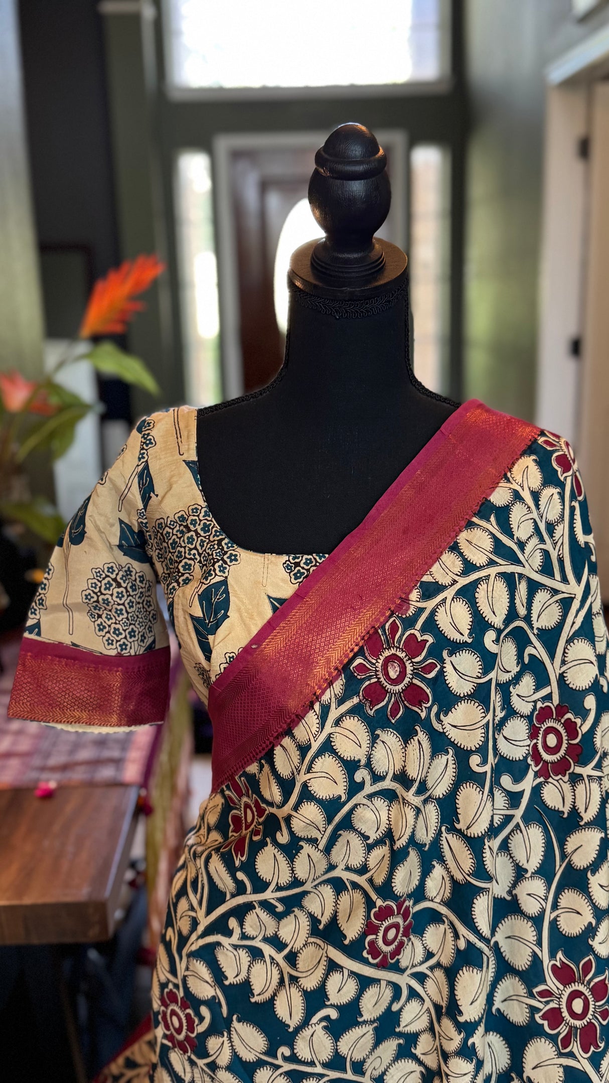 Kalamkari Chinuri Silk
