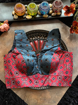 Ajrakh Modal V Neck Sleeveless Blouse 40