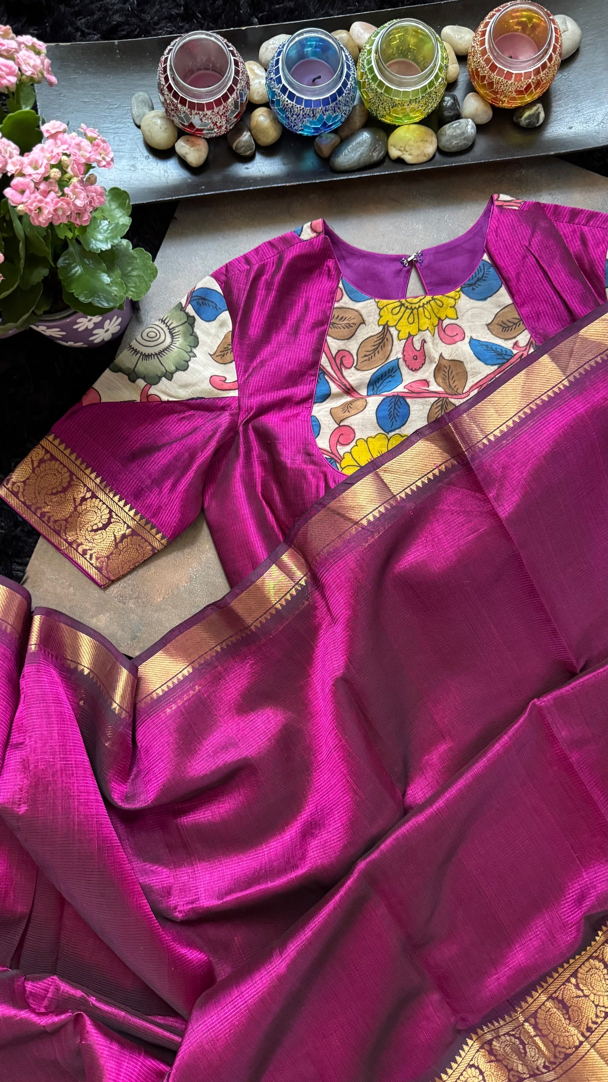 Magenta Mangalgiri Pattu